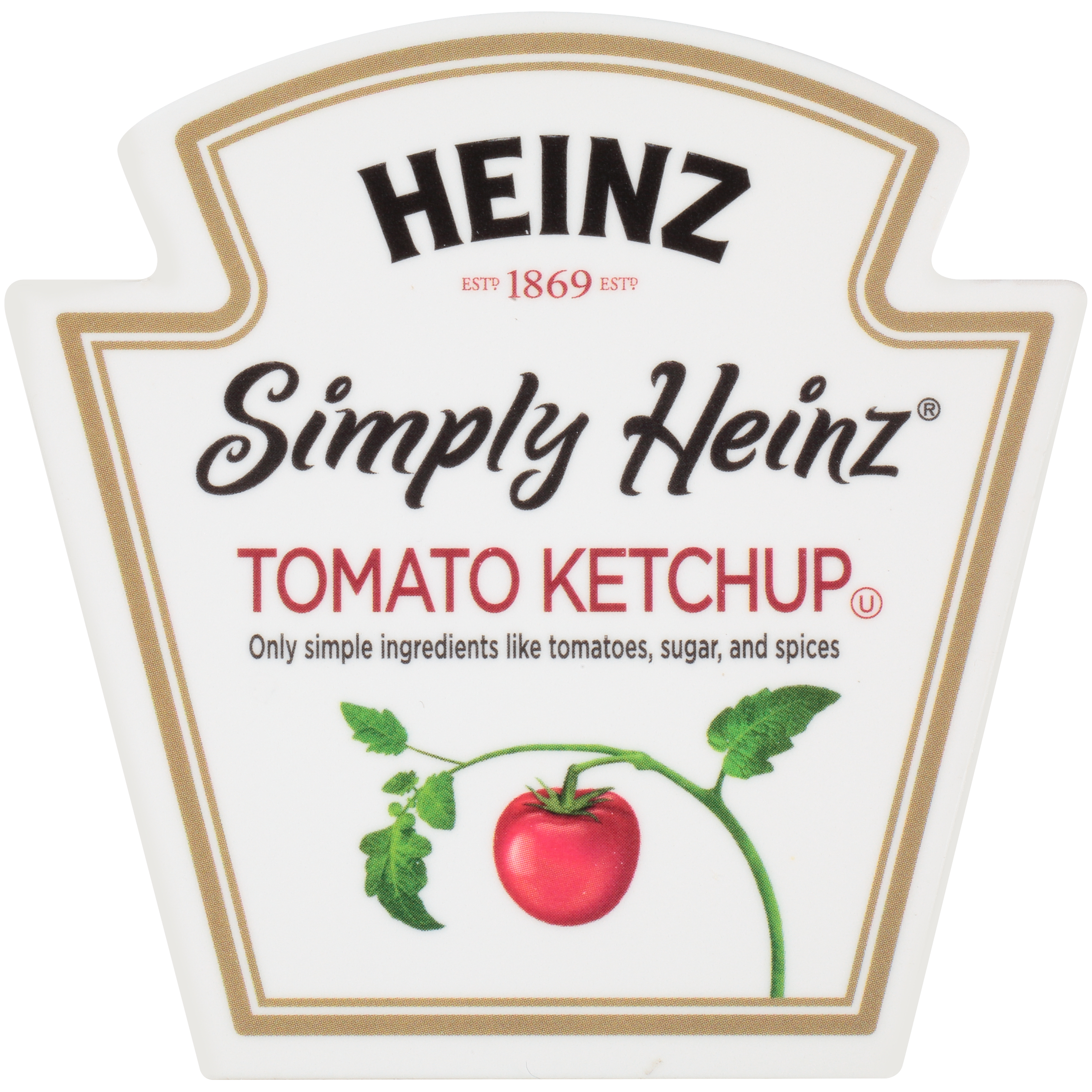 Keystone Dispenser Simply  Ketchup Sticker (2/pack)