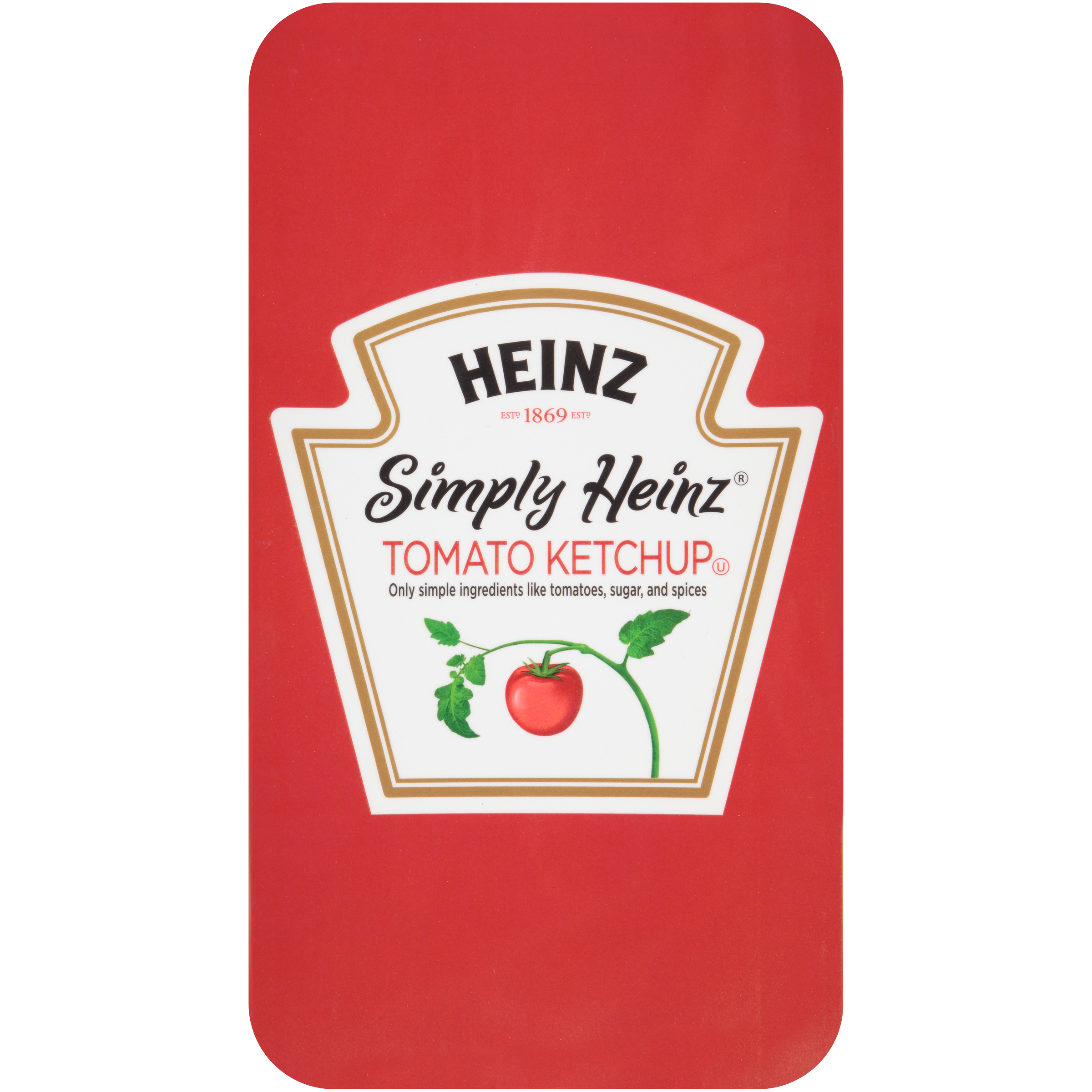 Double Dispenser Simply  Ketchup Sticker