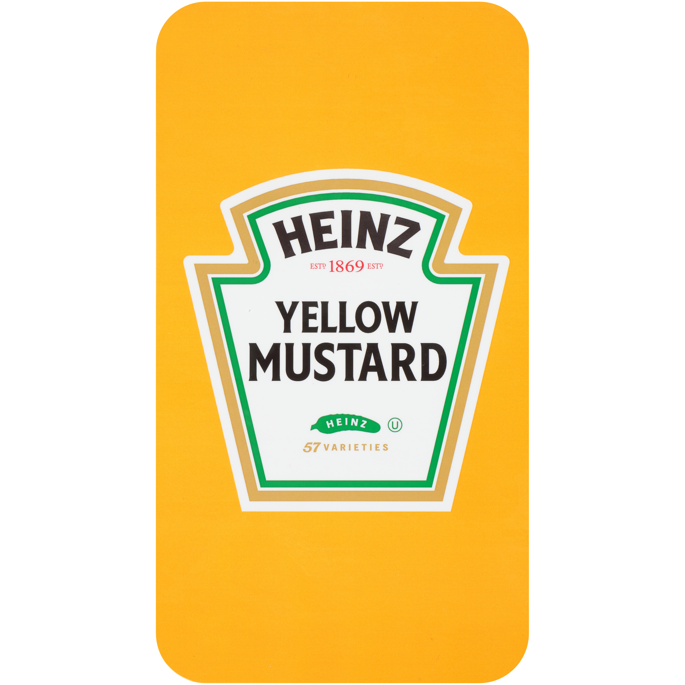 Double Dispenser Yellow Mustard Sticker