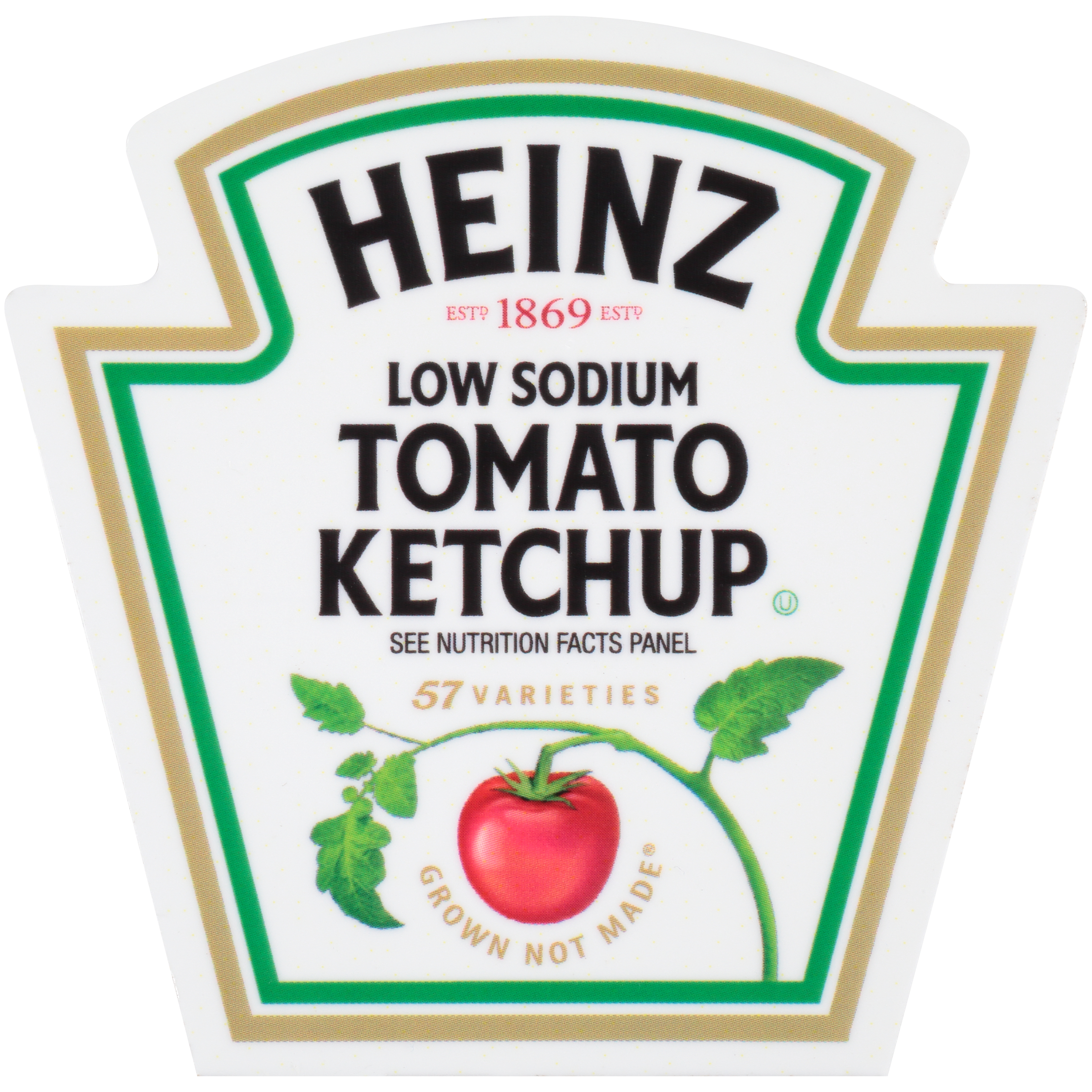 Keystone Dispenser Low Sodium Ketchup Label