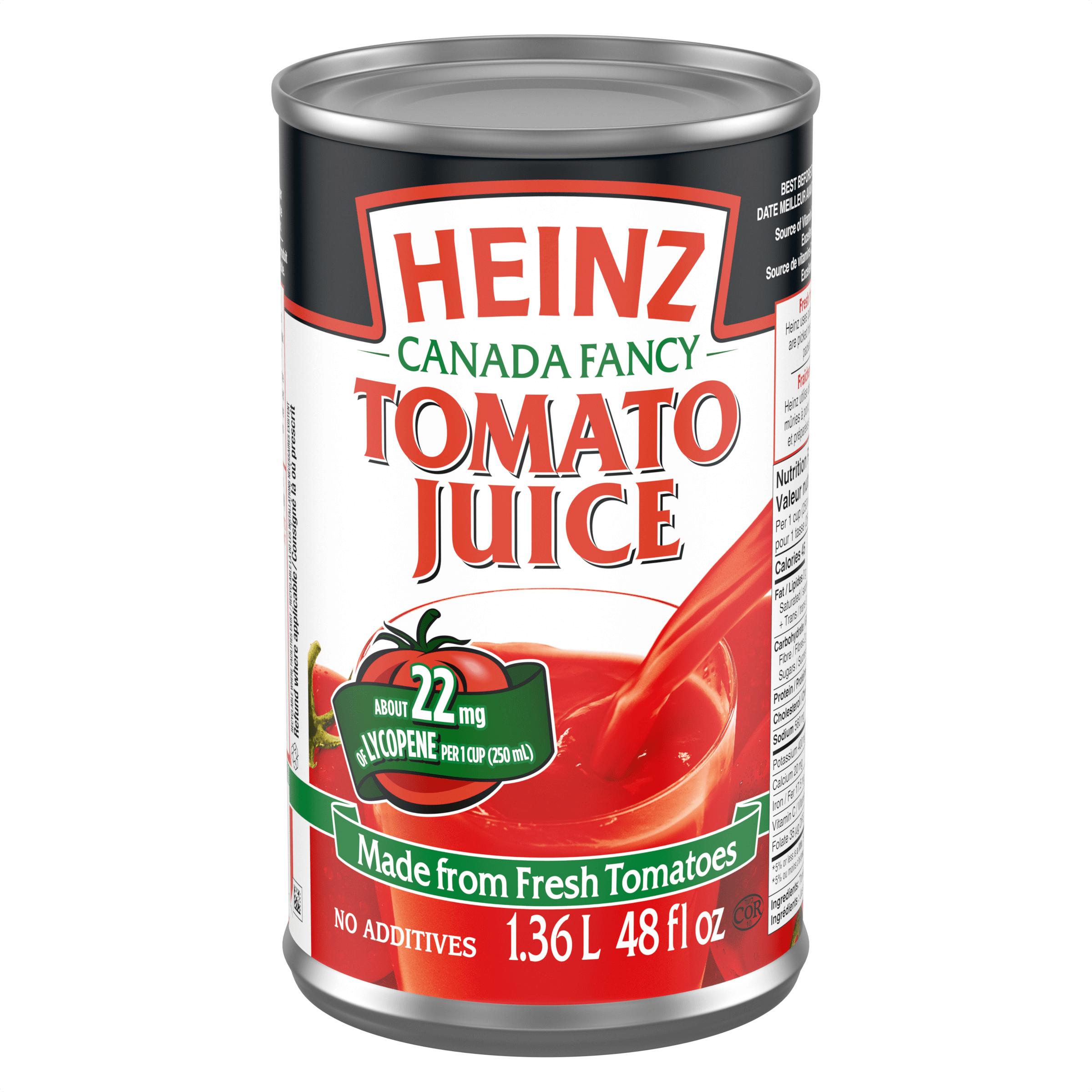 Jus de tomates Heinz (12 x boîte de 1,36 L)