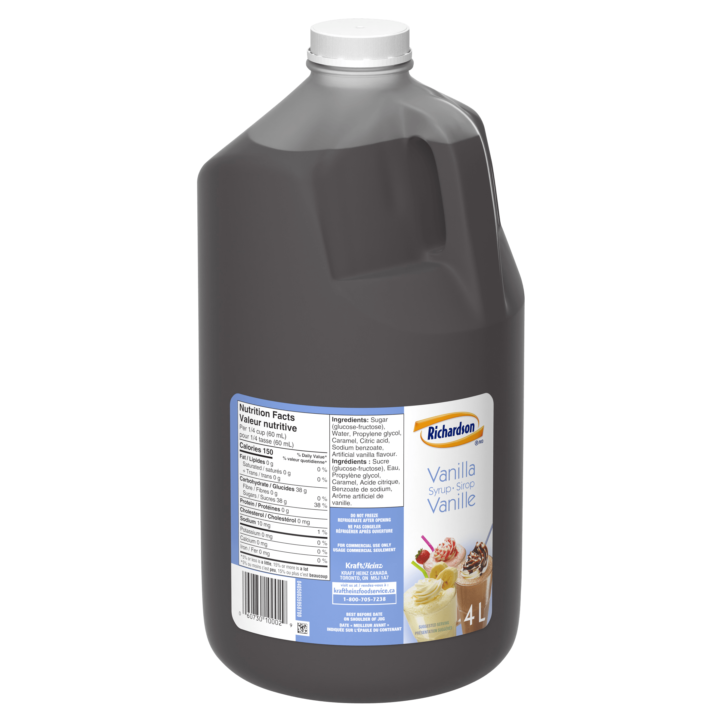 Sirop de vanille Richardson (2 x 4 L)
