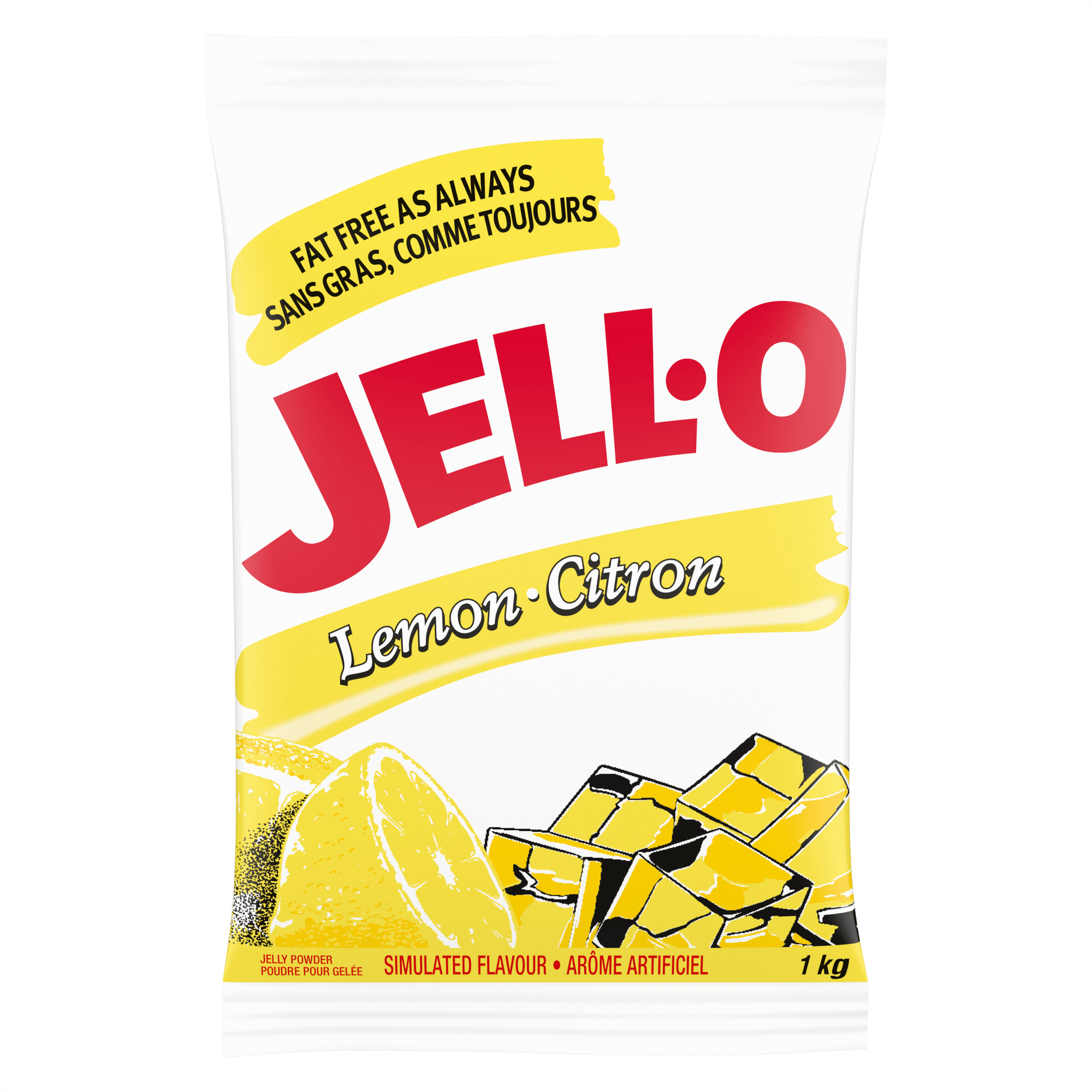 Jell-O Lemon Flavoured Jelly Powder (2 X 1KG)