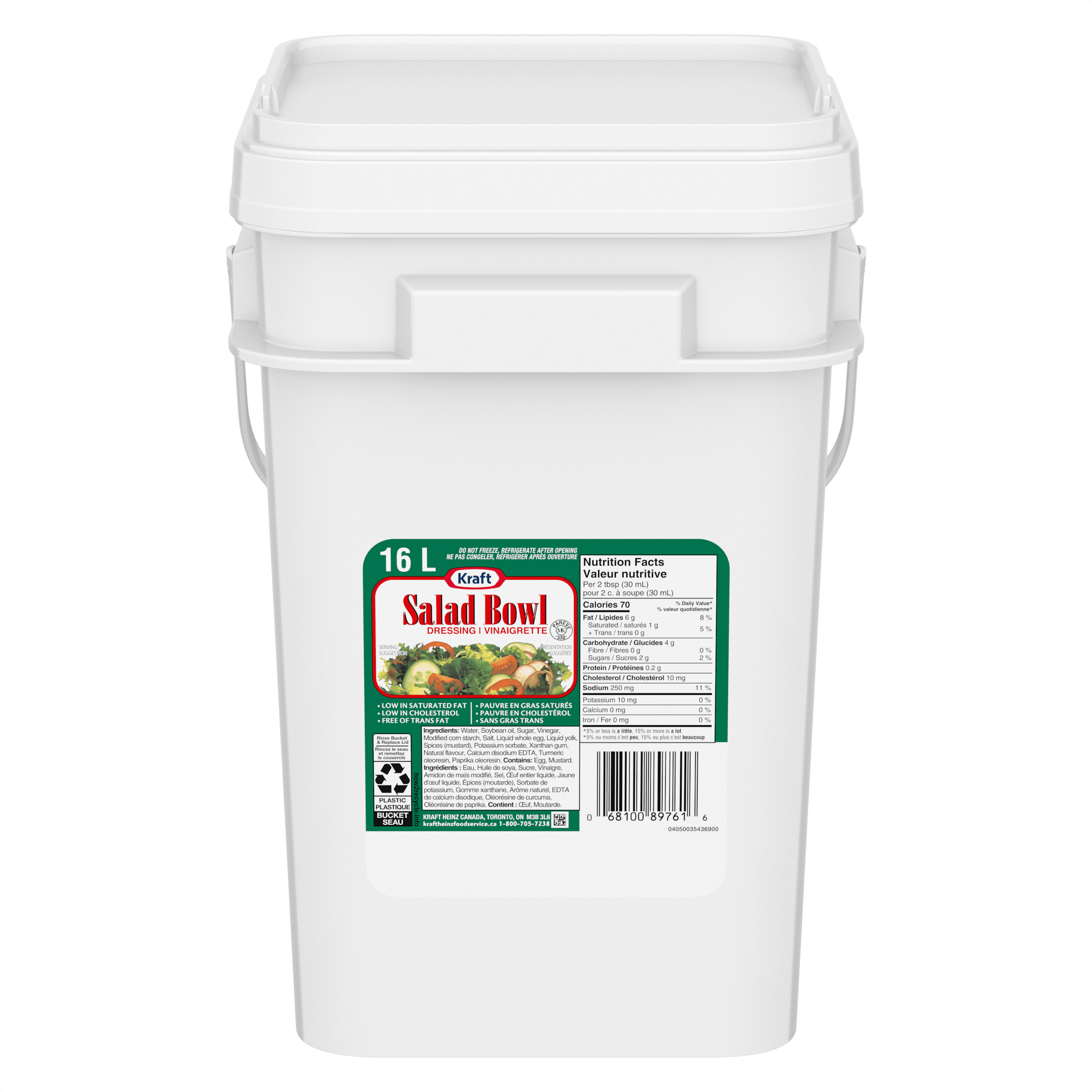 Sauce Salad Bowl Kraft, seau de 16 L