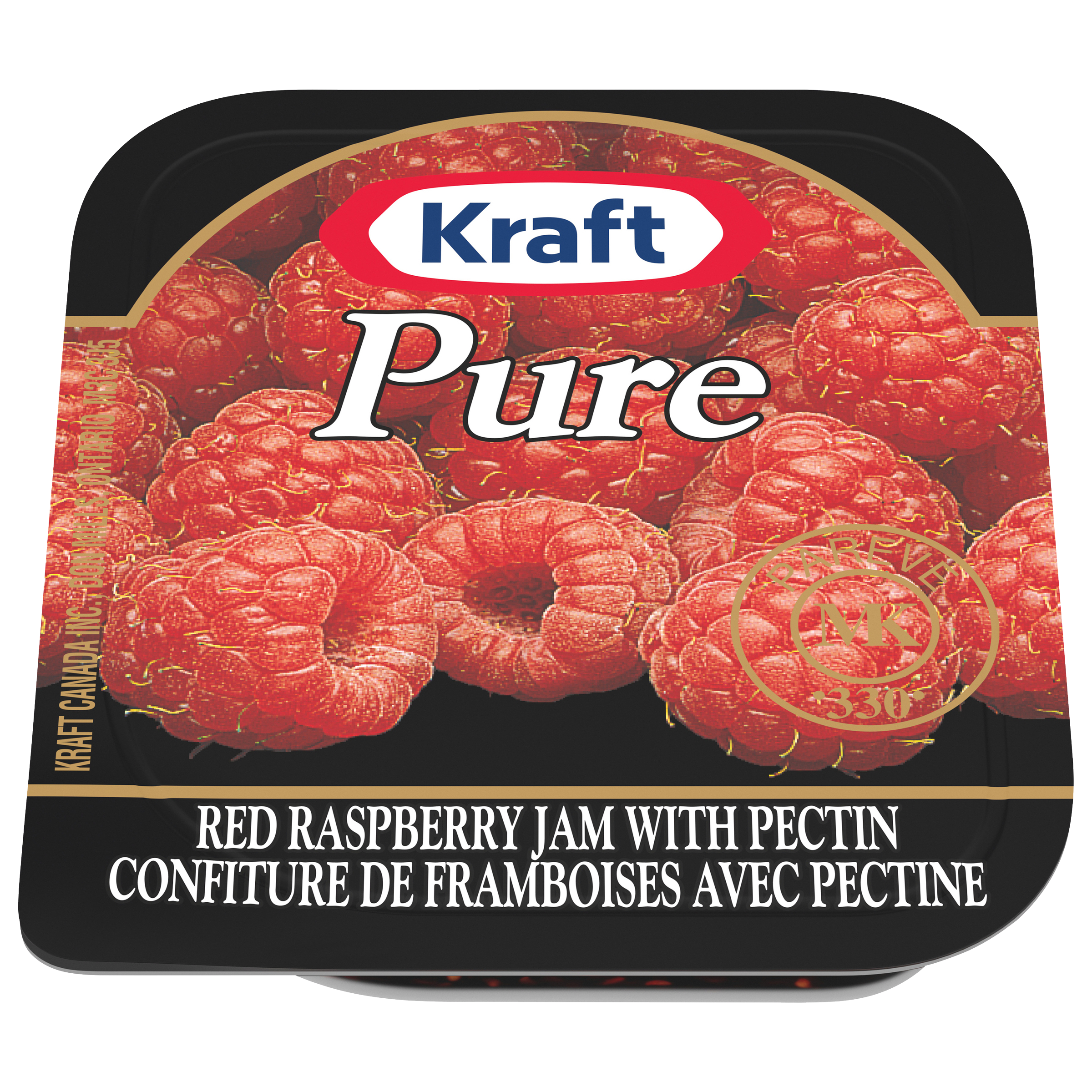 Kraft PURE Raspberry Jam with Pectin (140 x 10 mL Cups)