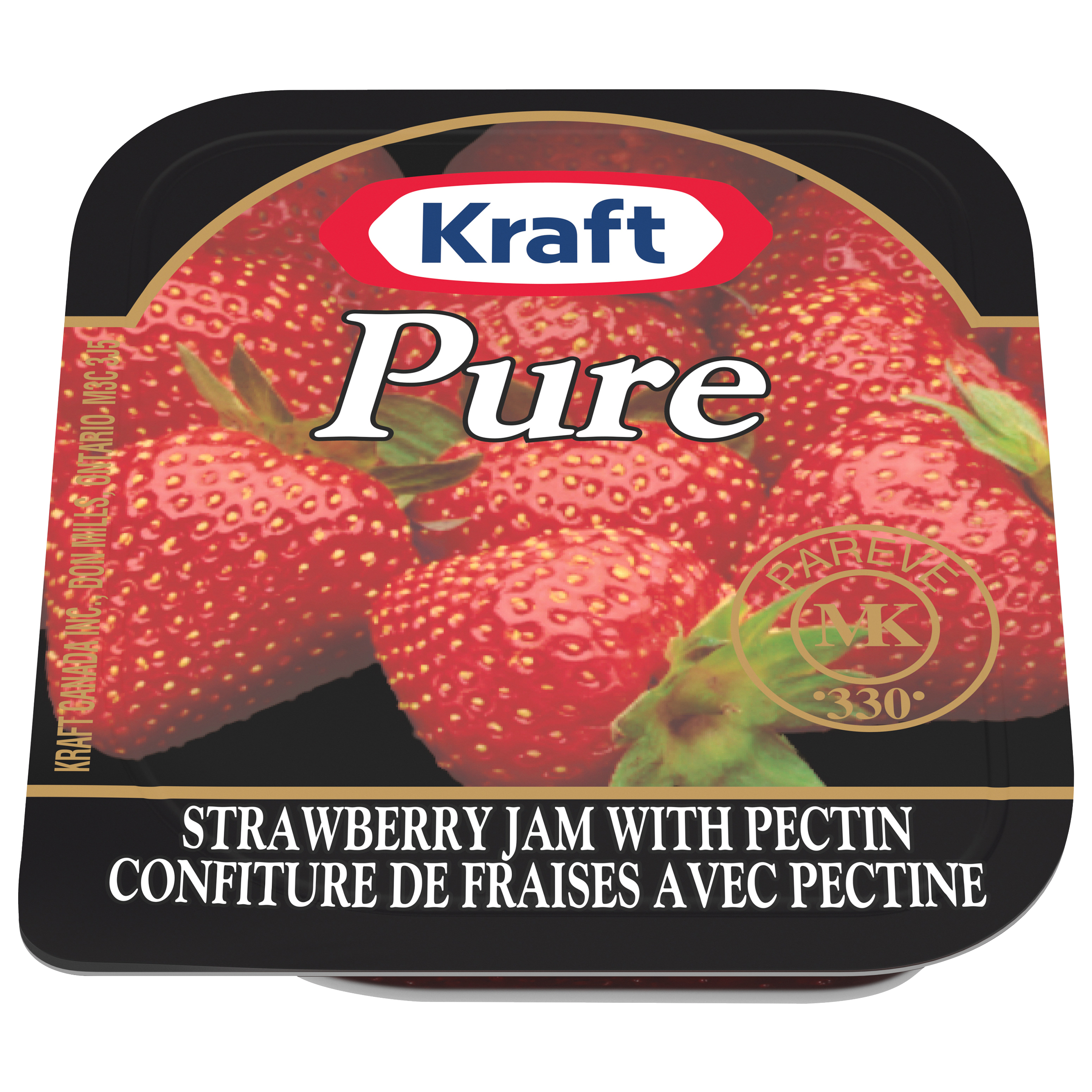 Kraft PURE Strawberry Jam with Pectin (200 x 16 mL Cups)