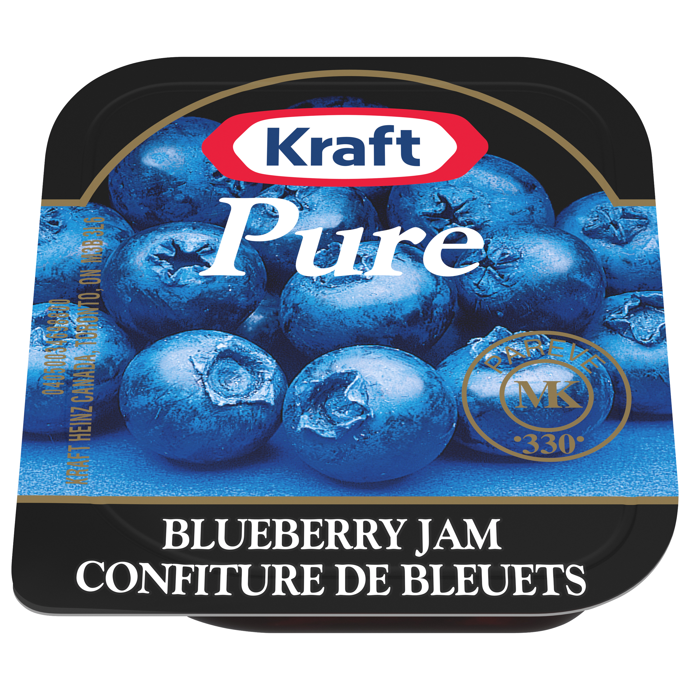 Confiture de bleuets PURE Kraft (140 x godets de 10 ML)