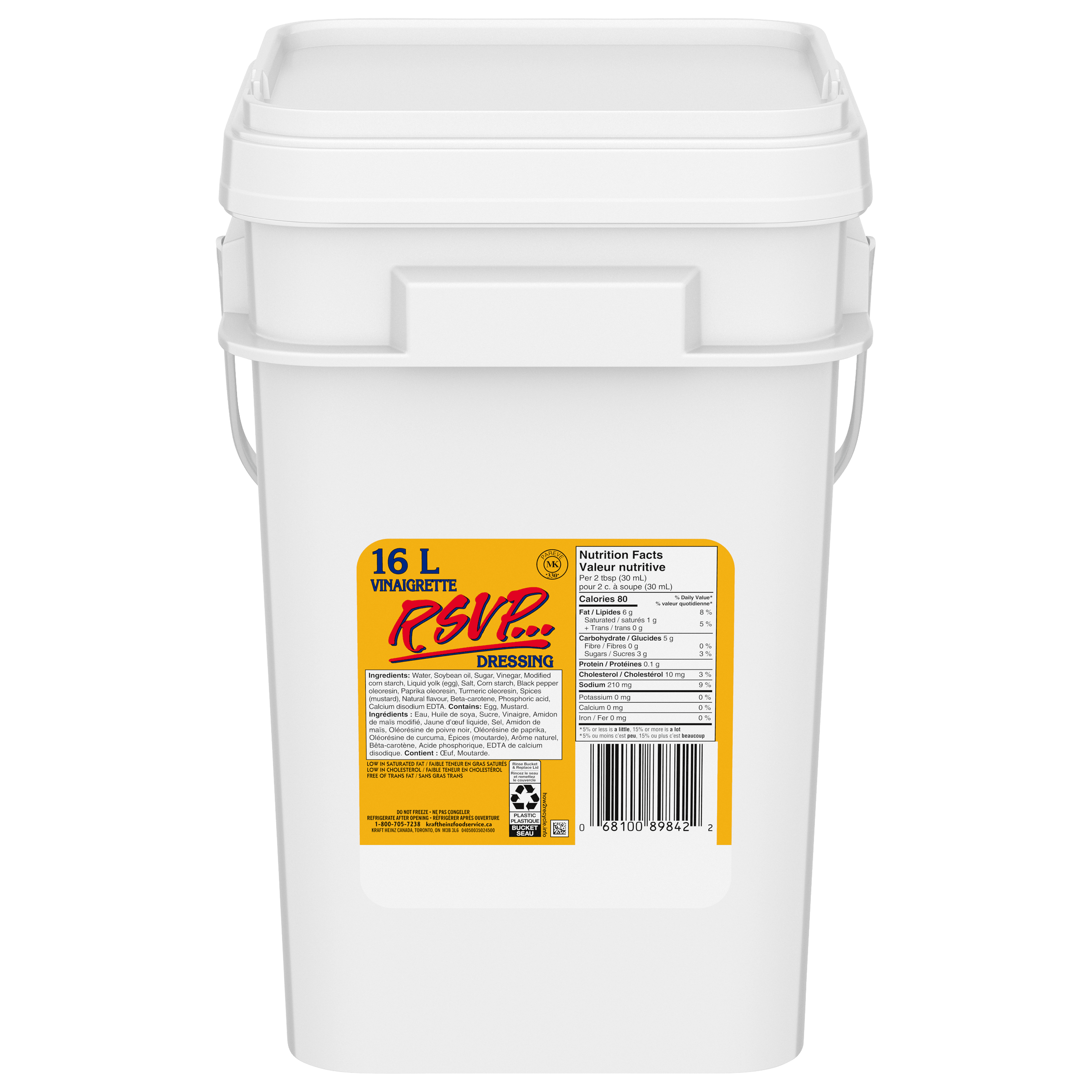 Kraft RSVP Salad Bowl Dressing (16 L Pail)