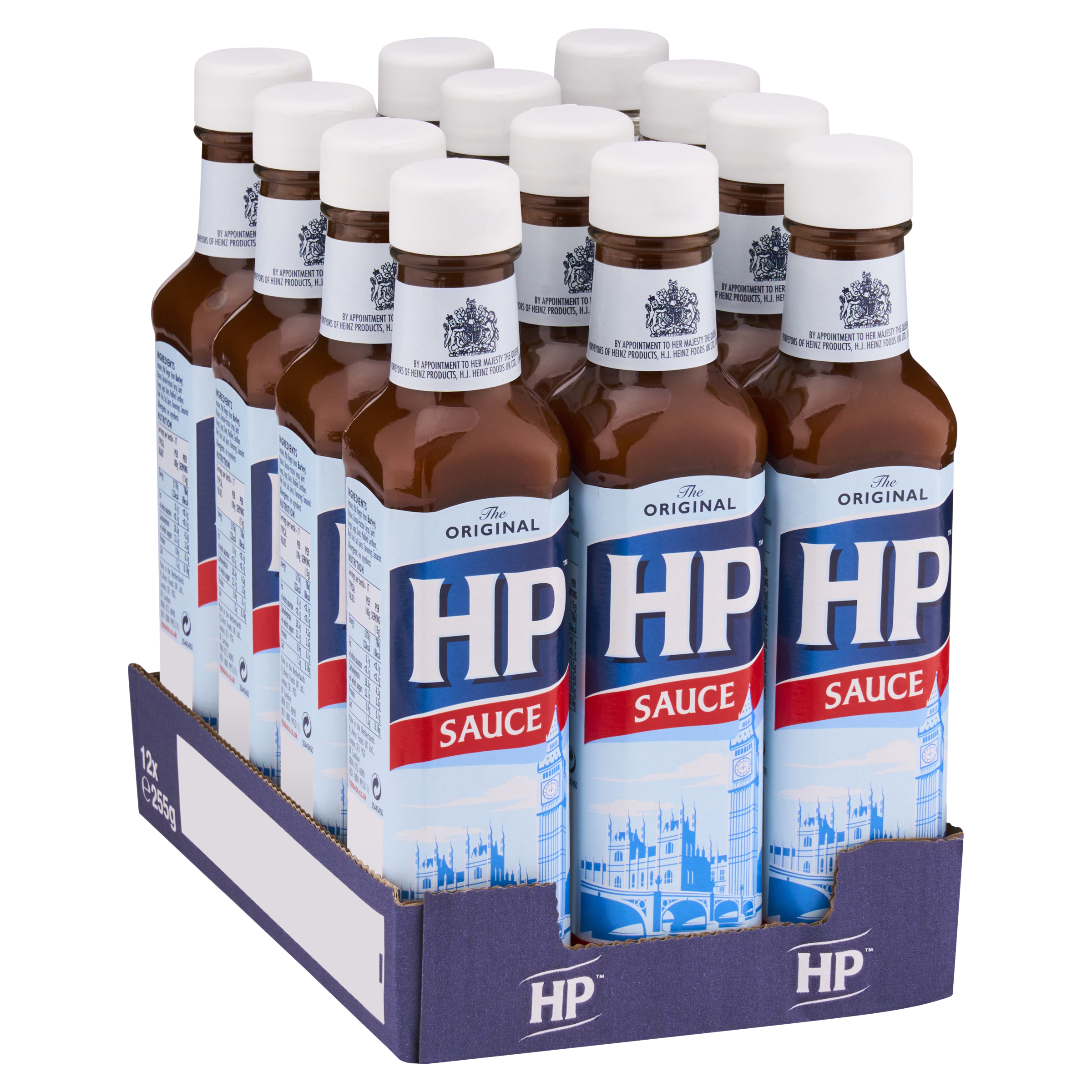 HP Brown Sauce Glass Bottle 12 x 255g
