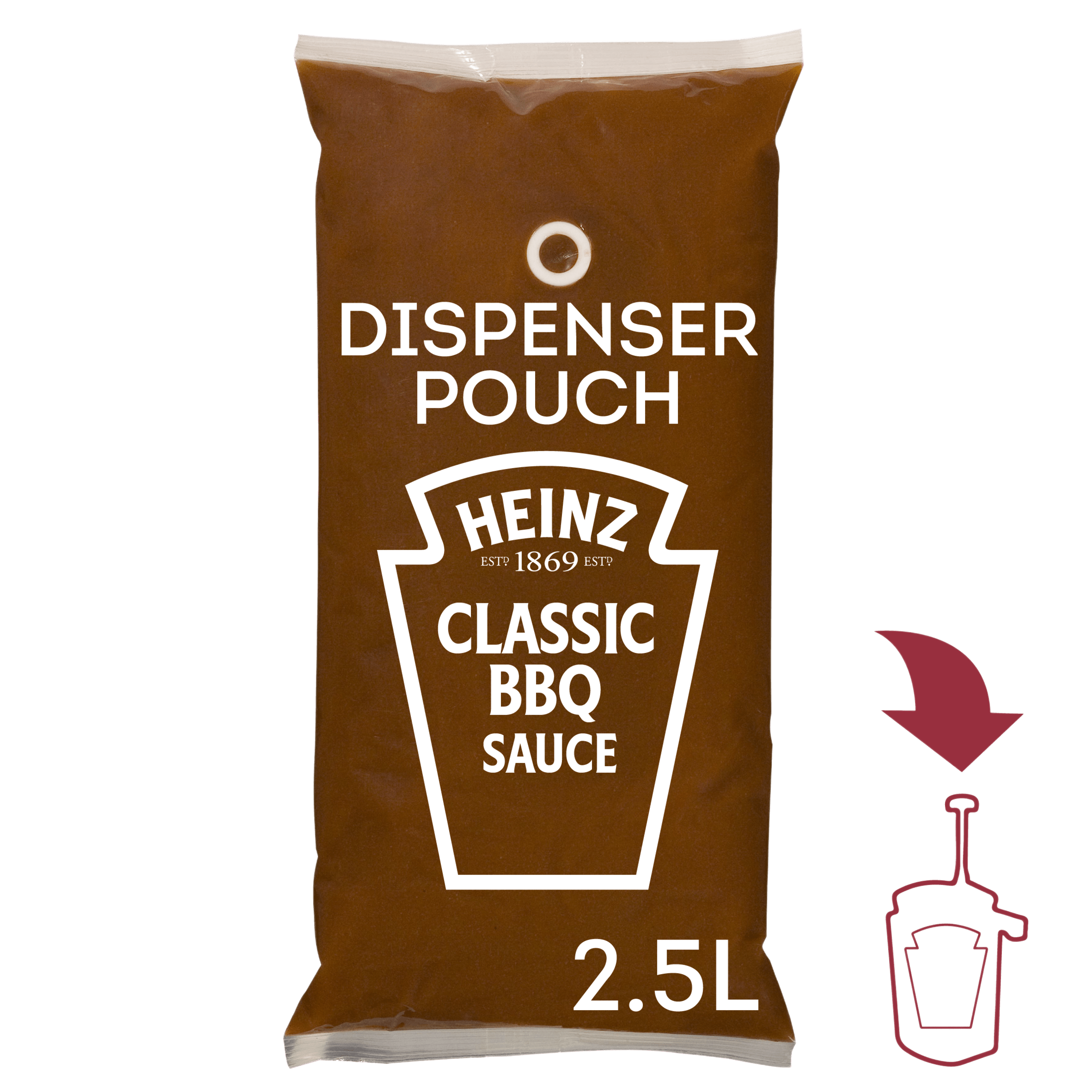 Heinz sauce barbecue classic poche 2.9kg x 3
