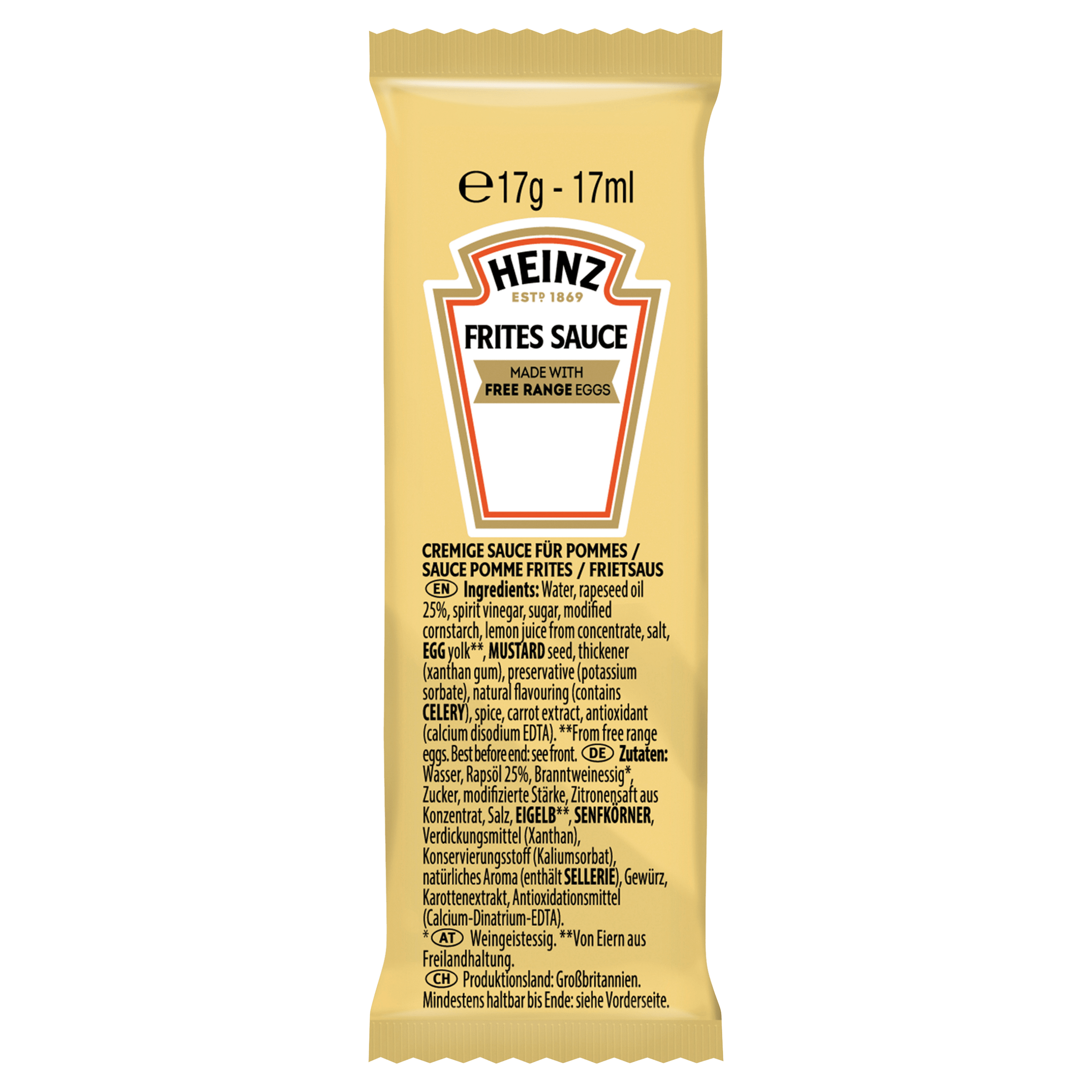 Sauce Frites Sachet