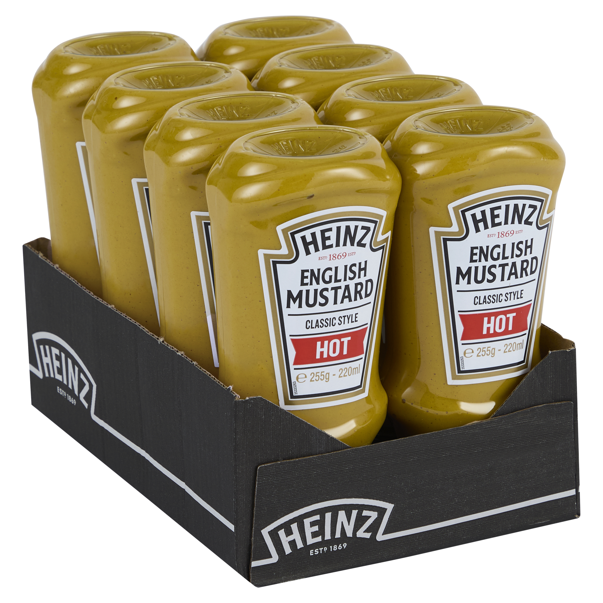 Heinz English Mustard Hot 8 x 220ml