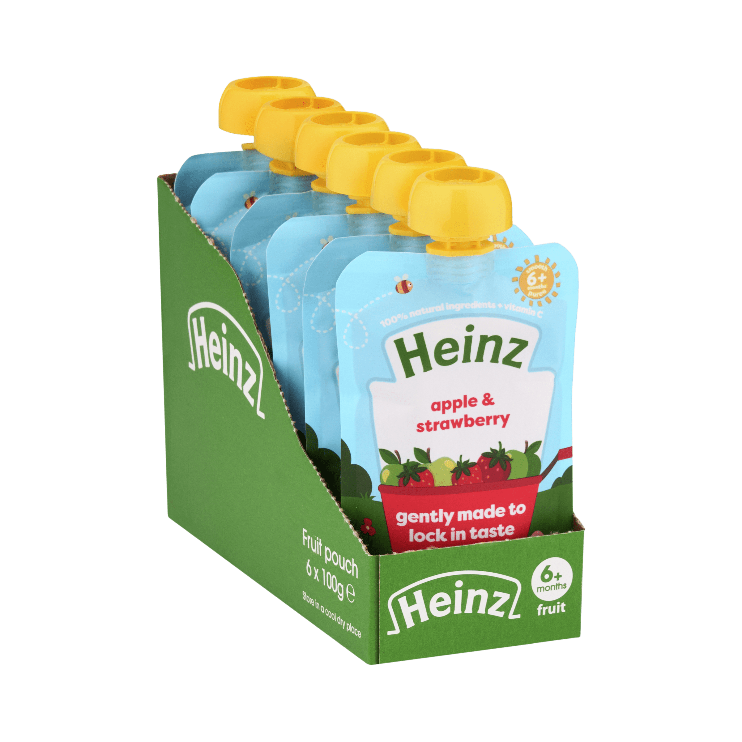 Heinz Apple & Strawberry Baby Food 6 x 100g