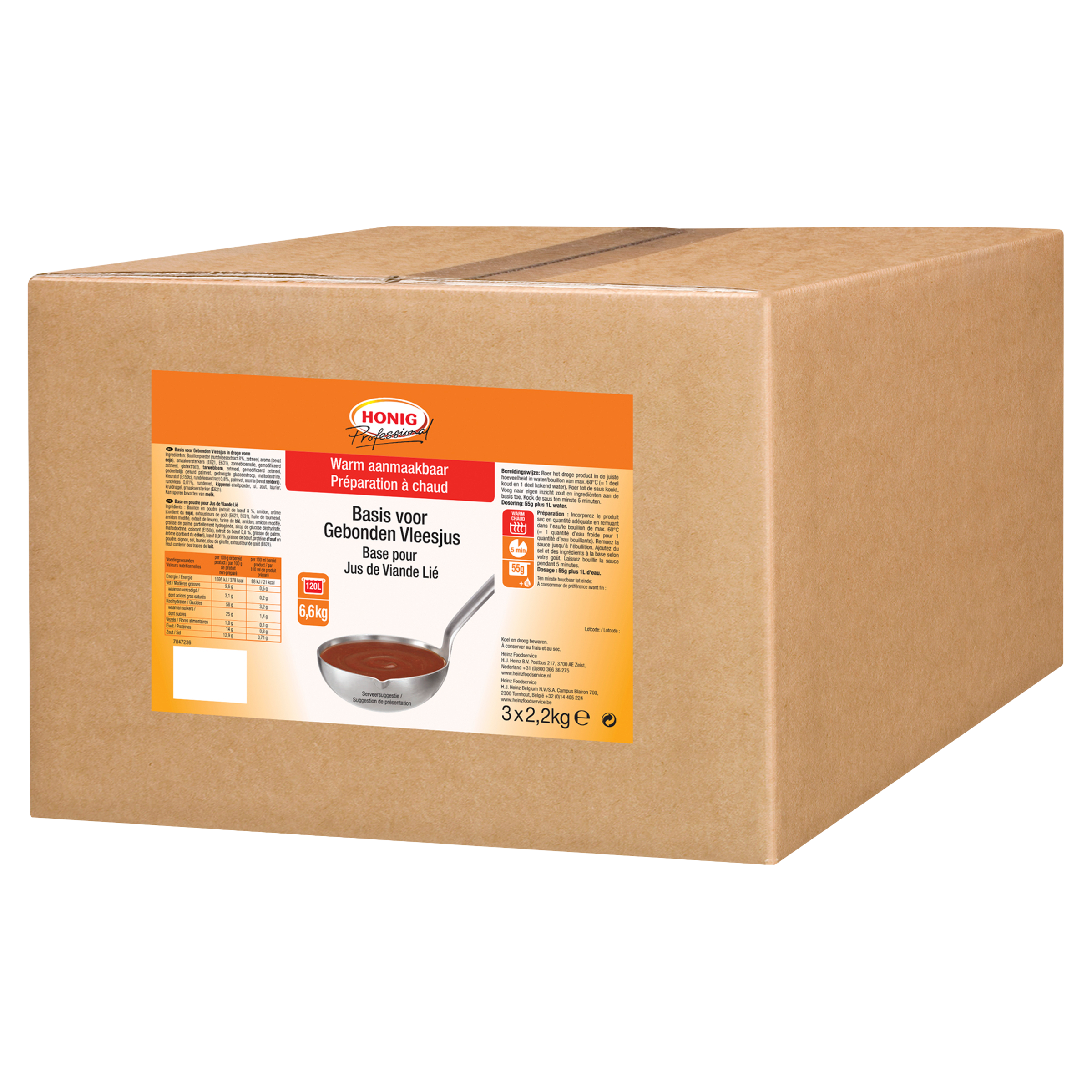 Professional Gebonden Vleesjus 1,8 kg Doos