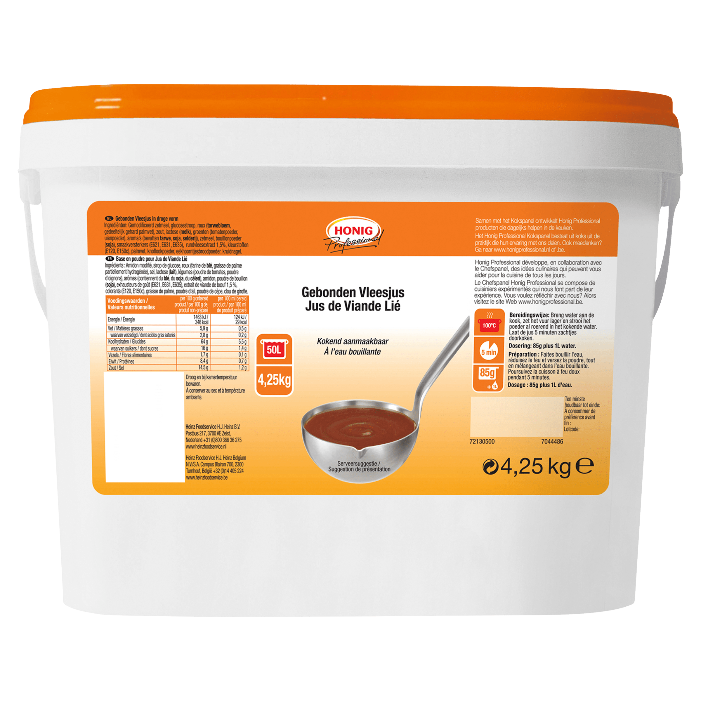 Professional stevig gebonden vleesjus 1*4.25kg bus