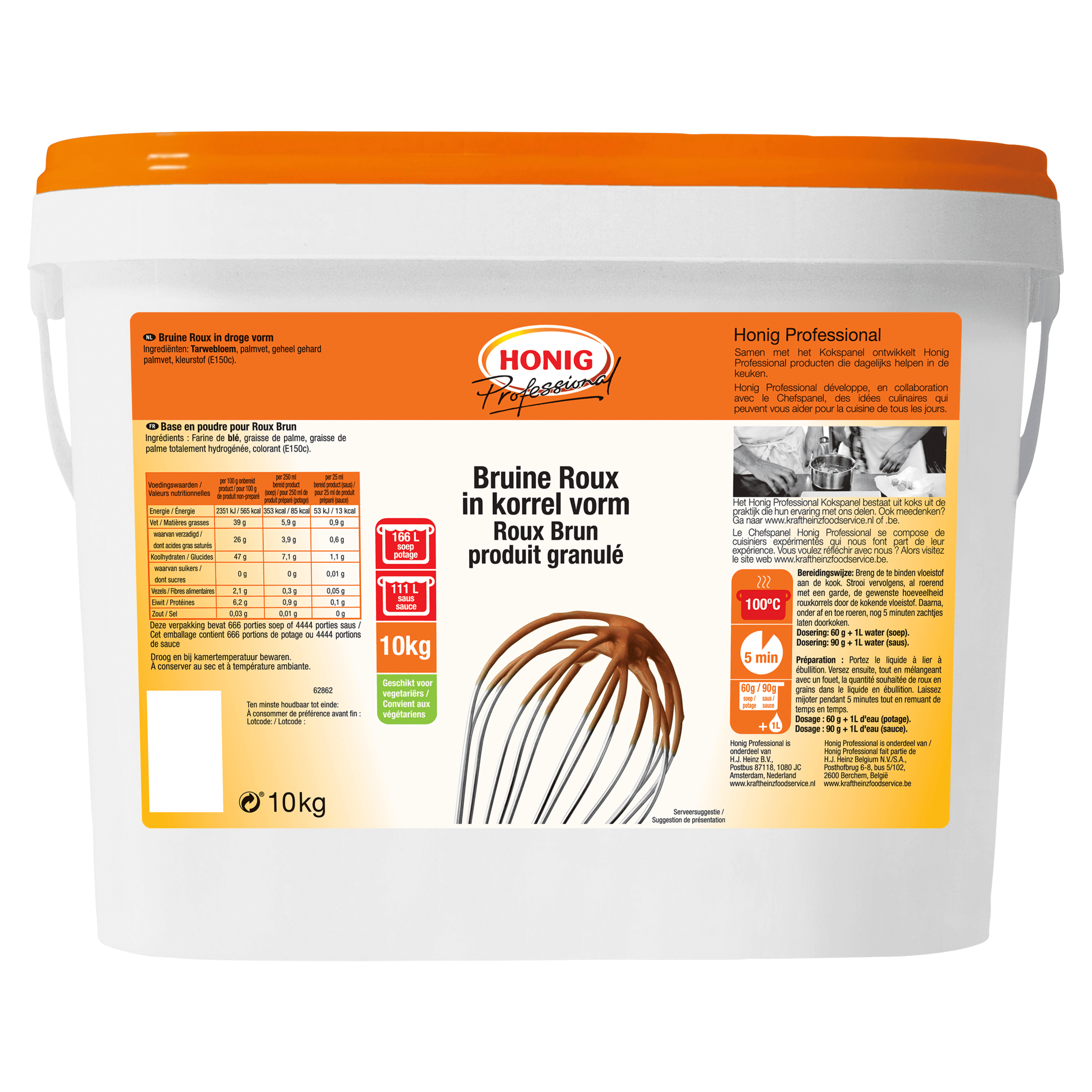 Professional Bruine Roux in Korrelvorm 10 kg Doos