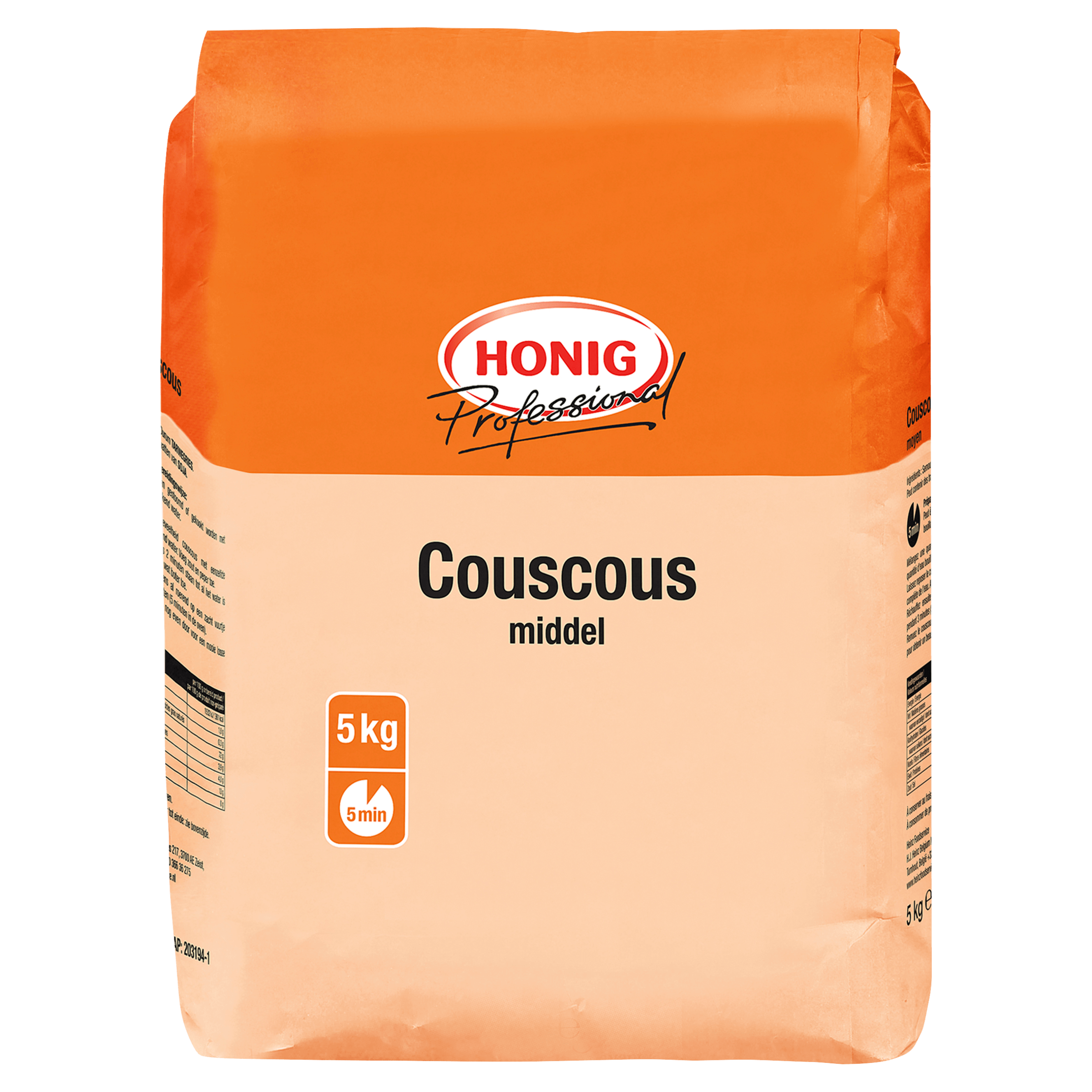 Professional Couscous Middel 5 kg Zak