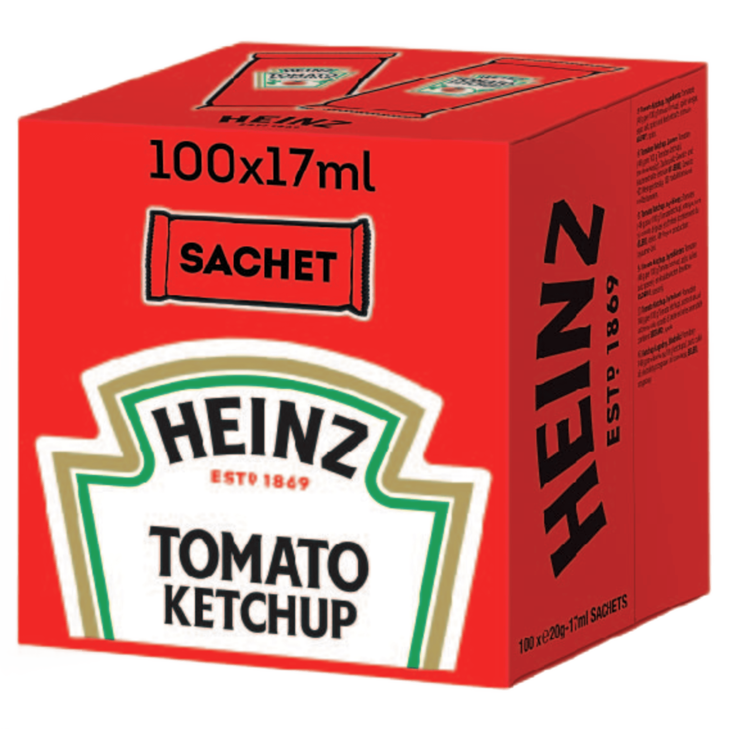Tomaten ketchup 17 ml per sachet, doos 100 stuks