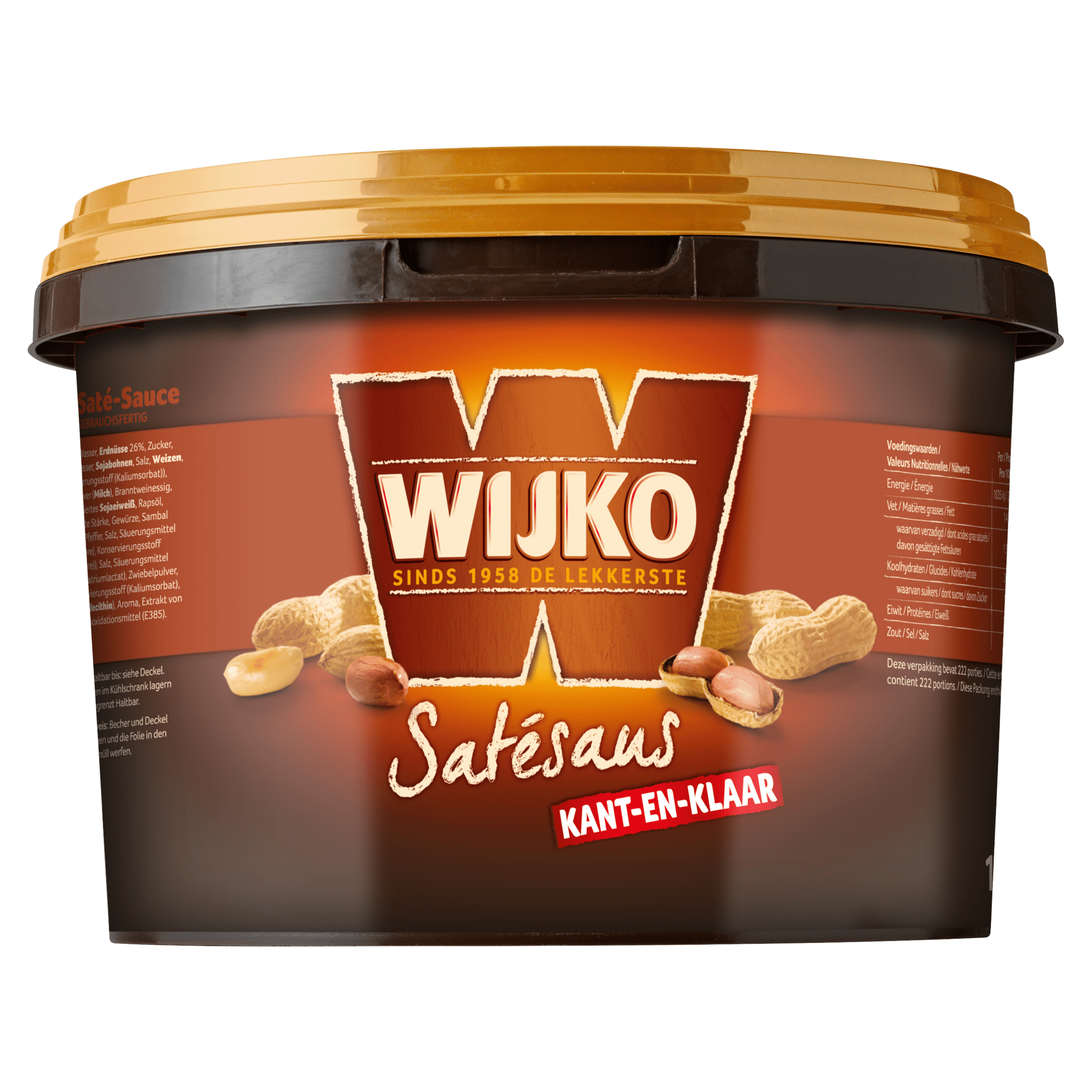 Satésaus Kant-en-Klaar 10 kg Emmer
