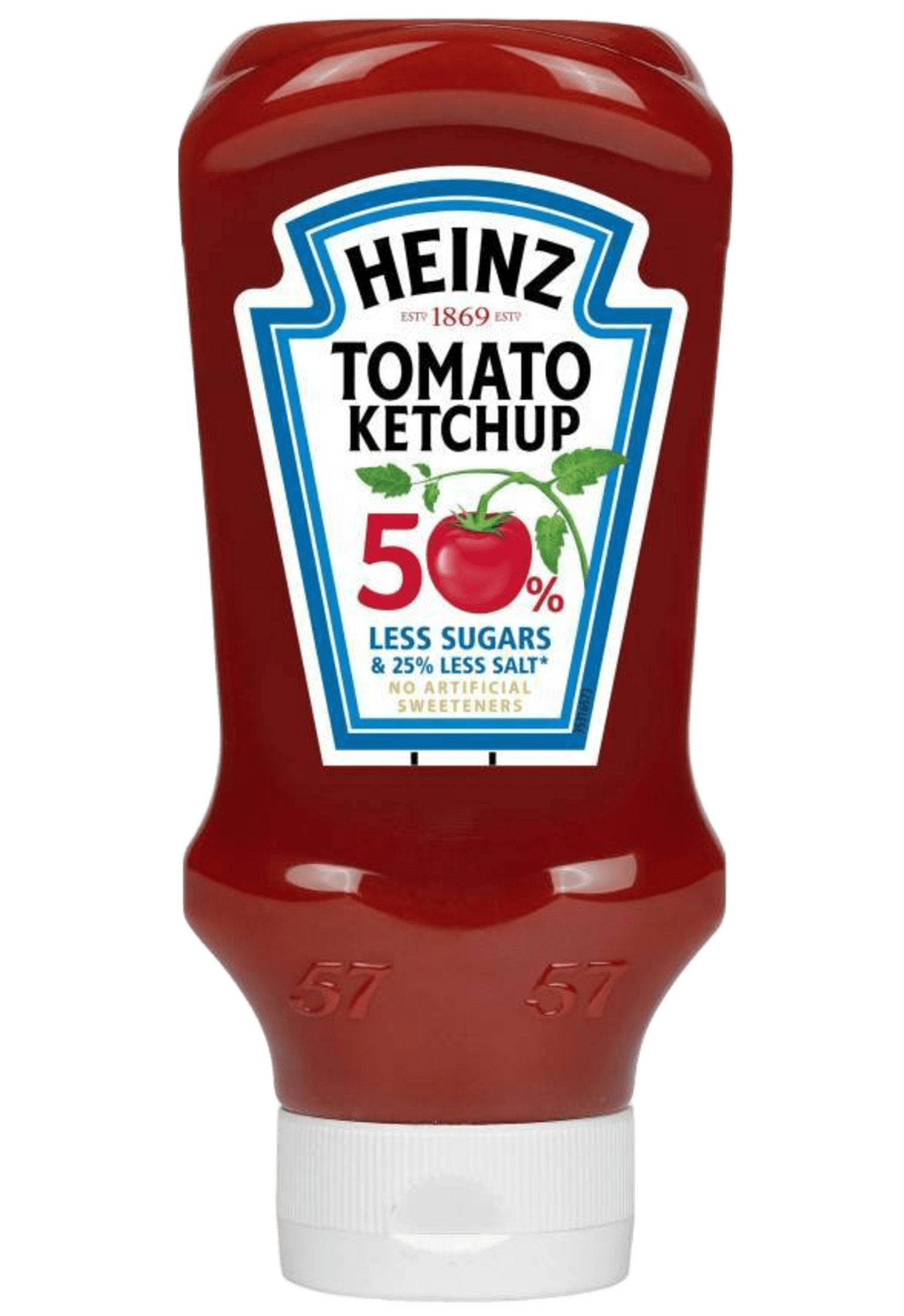 Heinz Tomato Ketchup 50% Less Salt & Sugar 10 x 400ml