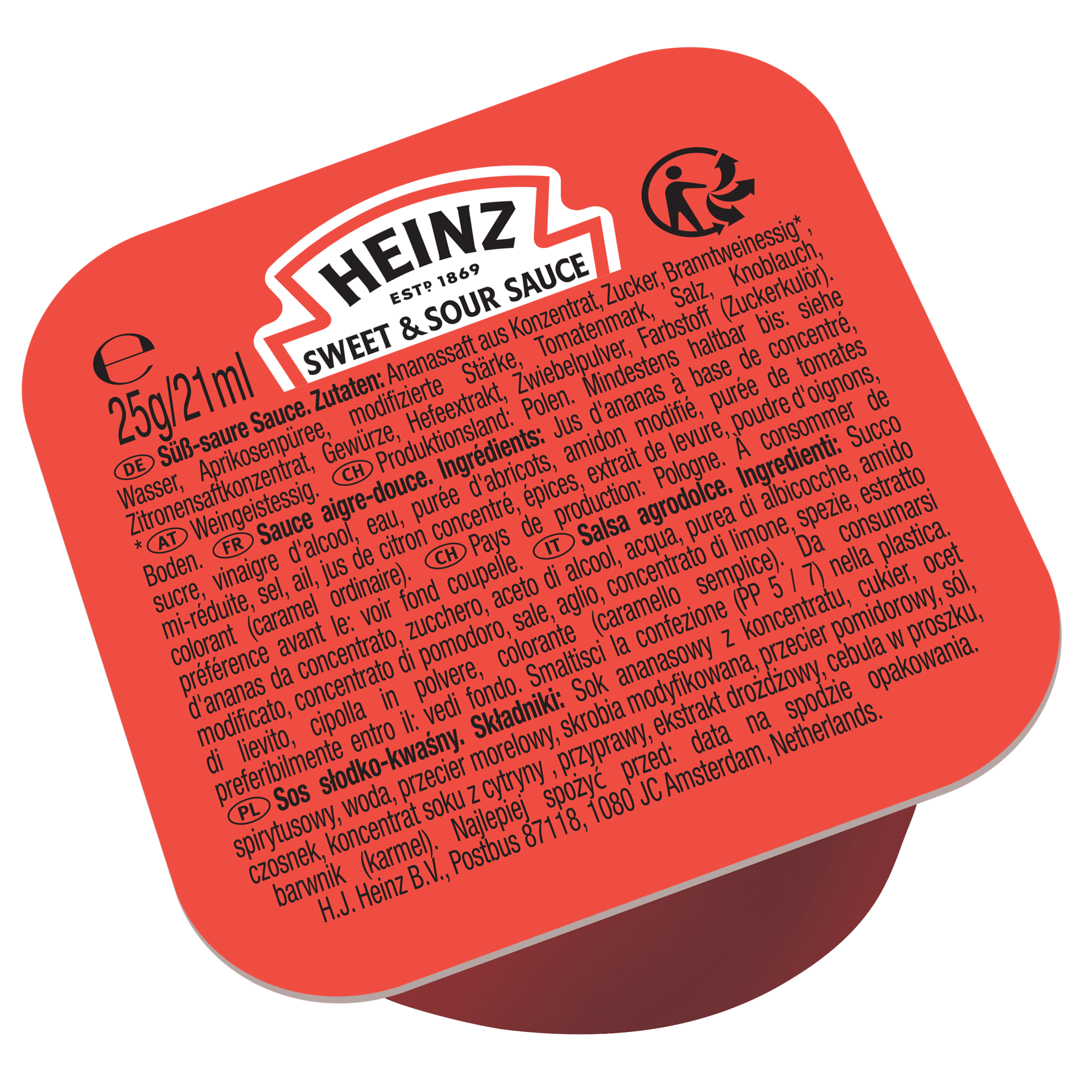 Sos słodko kwaśny HEINZ 25g dippot