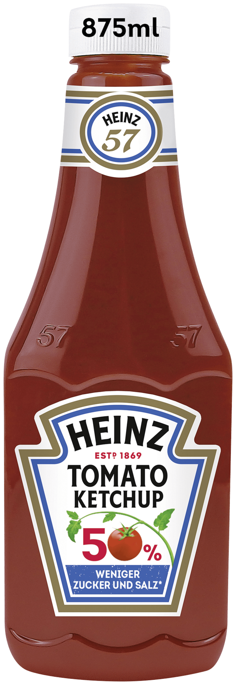 Tomato Ketchup 50% Zucker + Salz