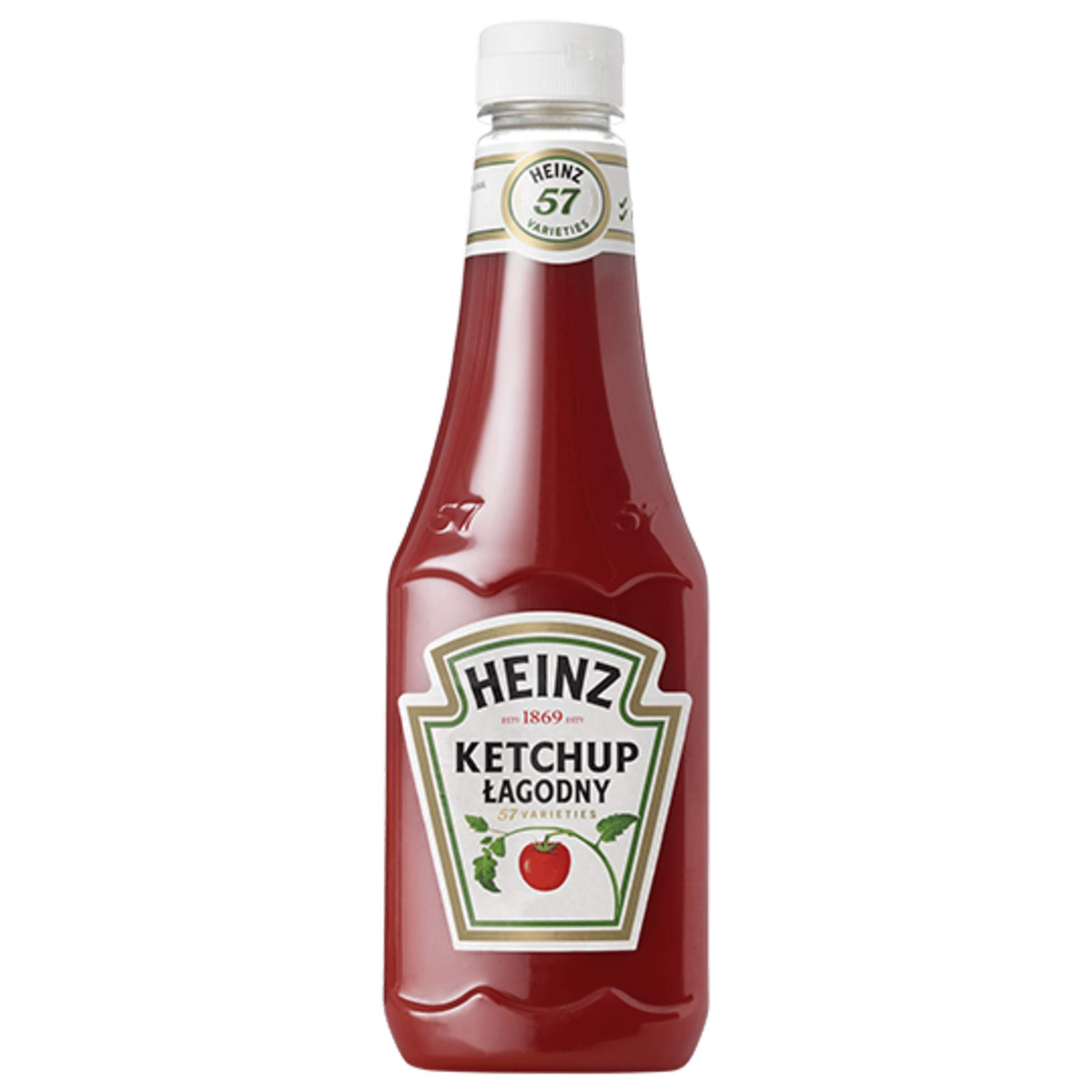 Ketchup łagodny HEINZ 570g plastikowa butelka mała