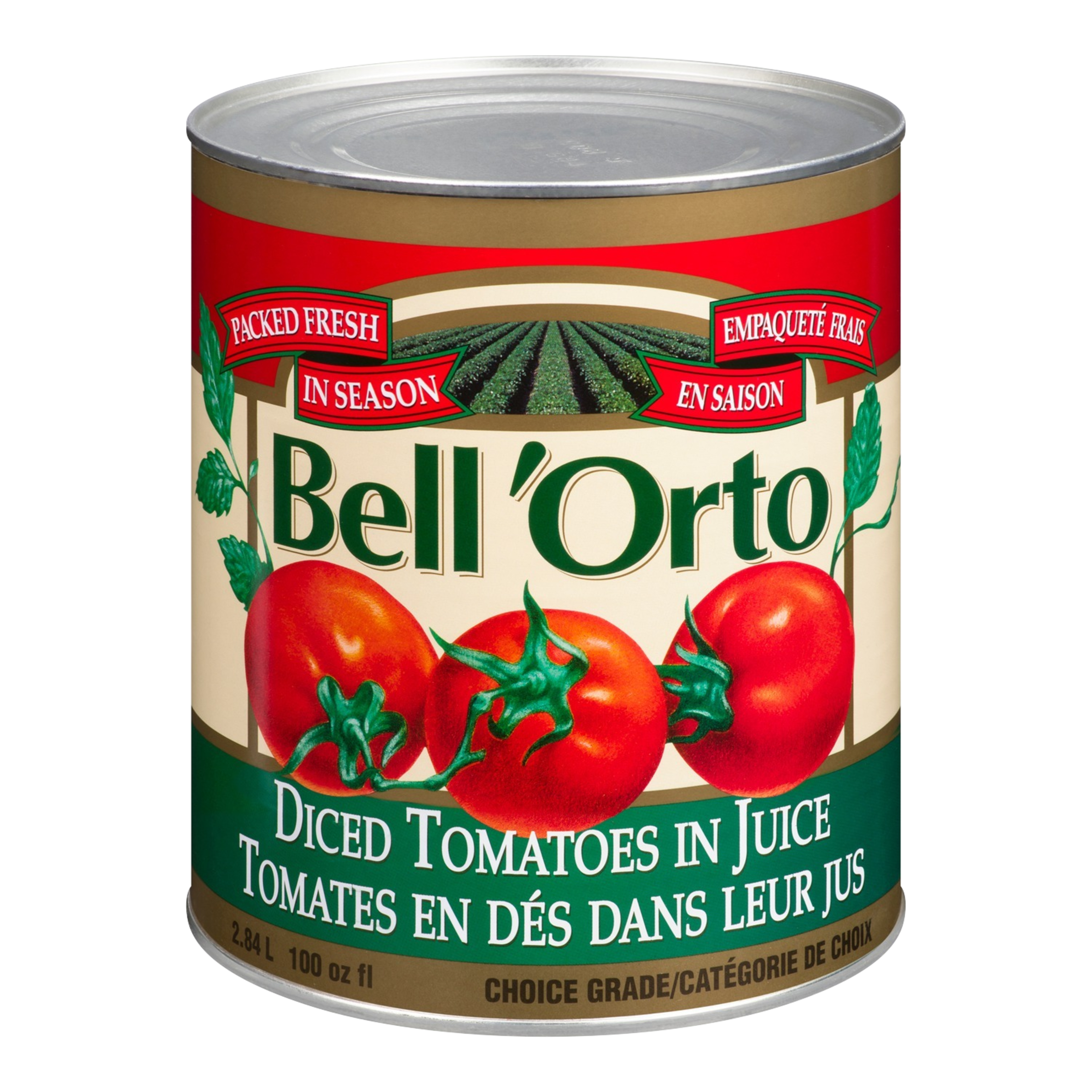 Tomates en dés Bell’Orto (6 x boîte de 2,84 L)
