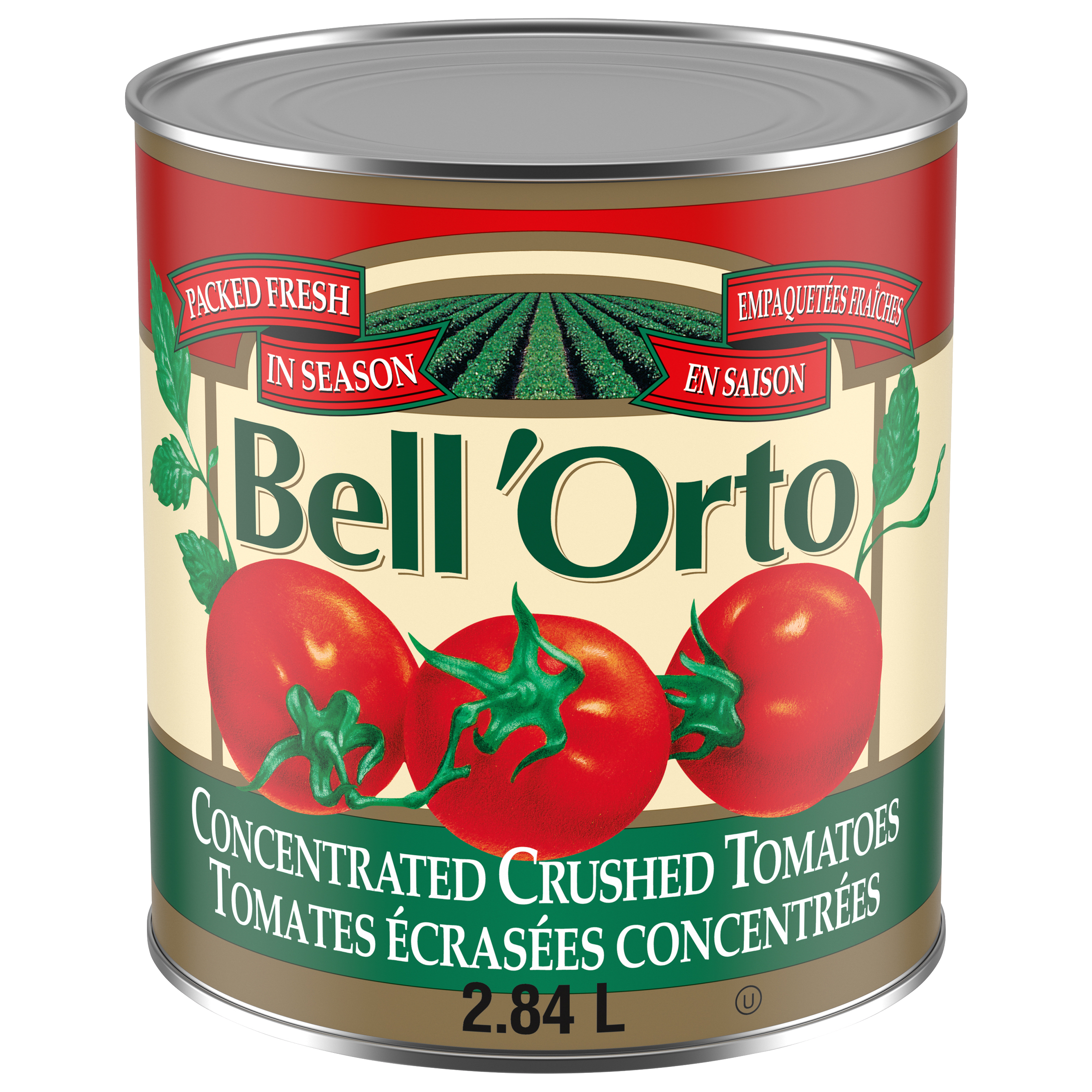 Tomates écrasées concentrées Bell ’Orto (6 x boîte de 2,84 L)