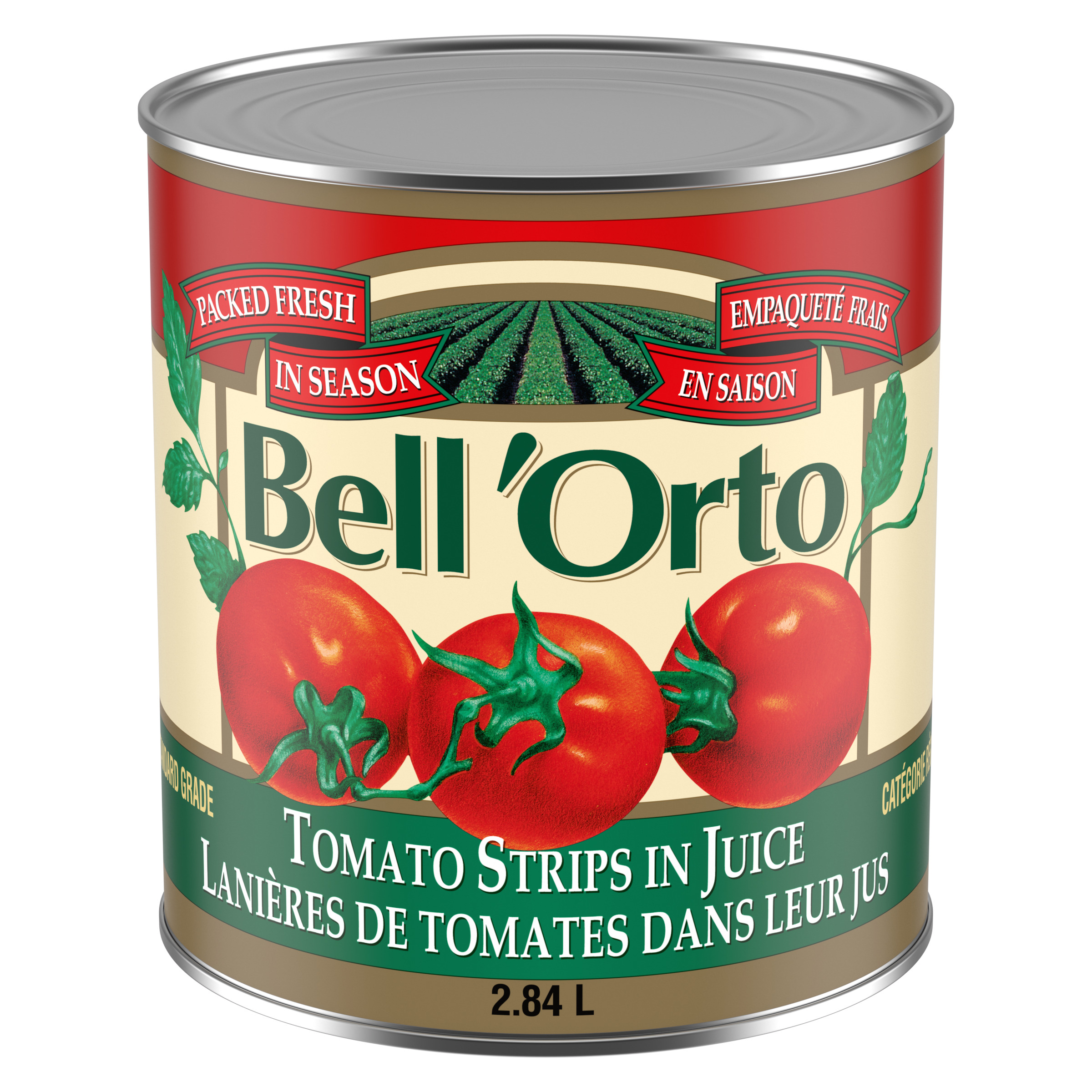 Bell 'Orto Tomato Strips In Juice (6 x 2.84 L Can)