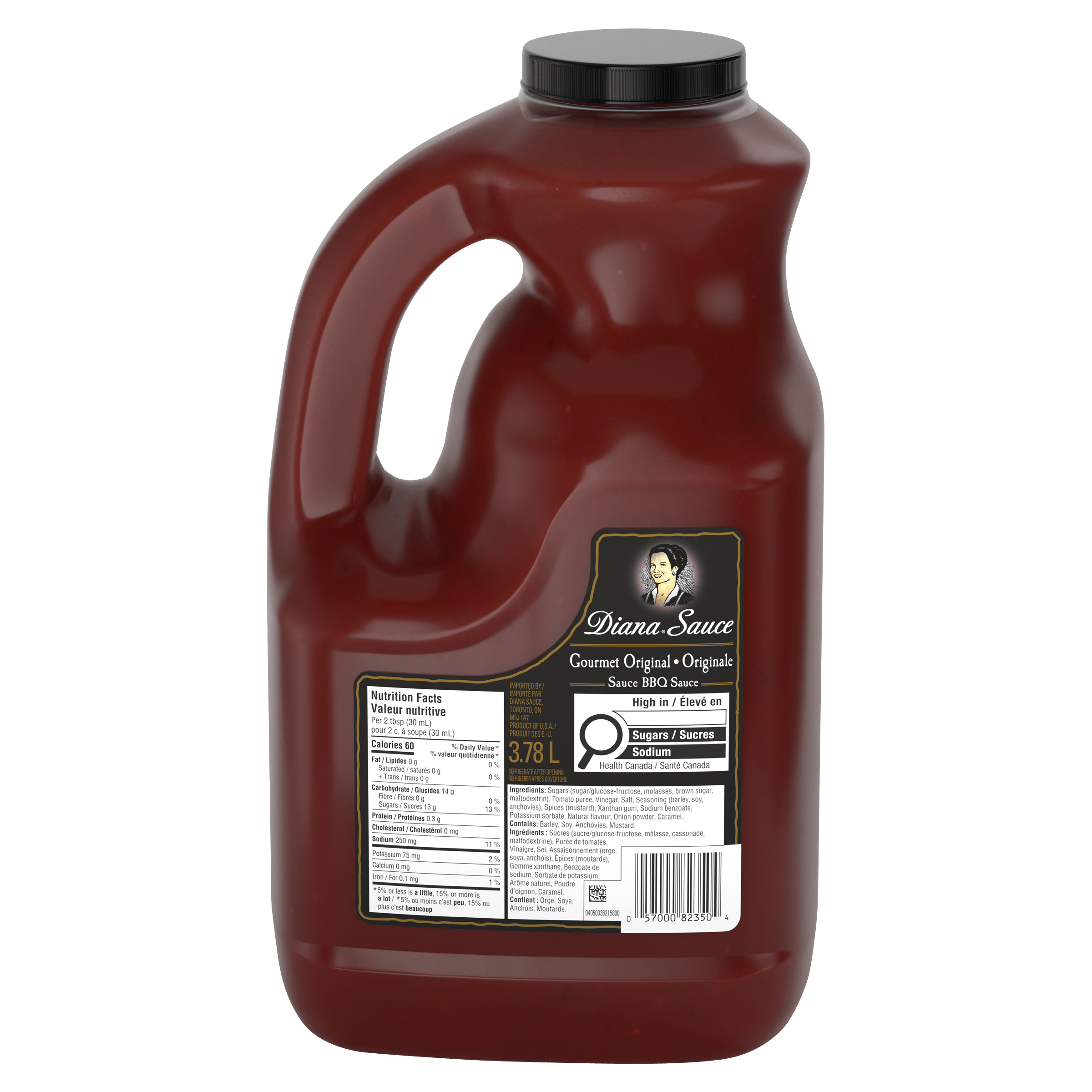 Sauce barbecue originale Diana (2 x pot de 3,8 L)