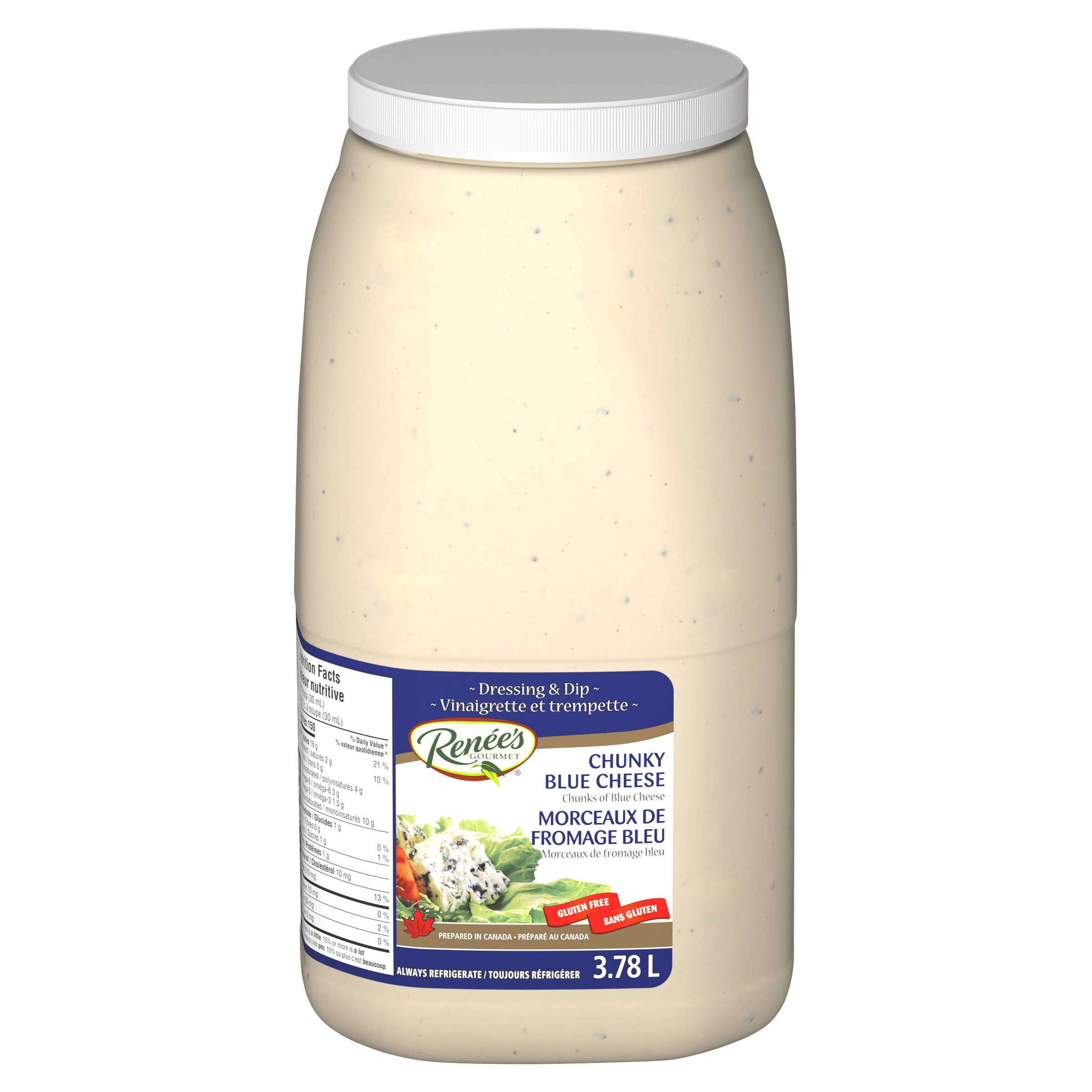 Vinaigrette avec morceaux de fromage bleu Renée’s (2 x 3,78 L)