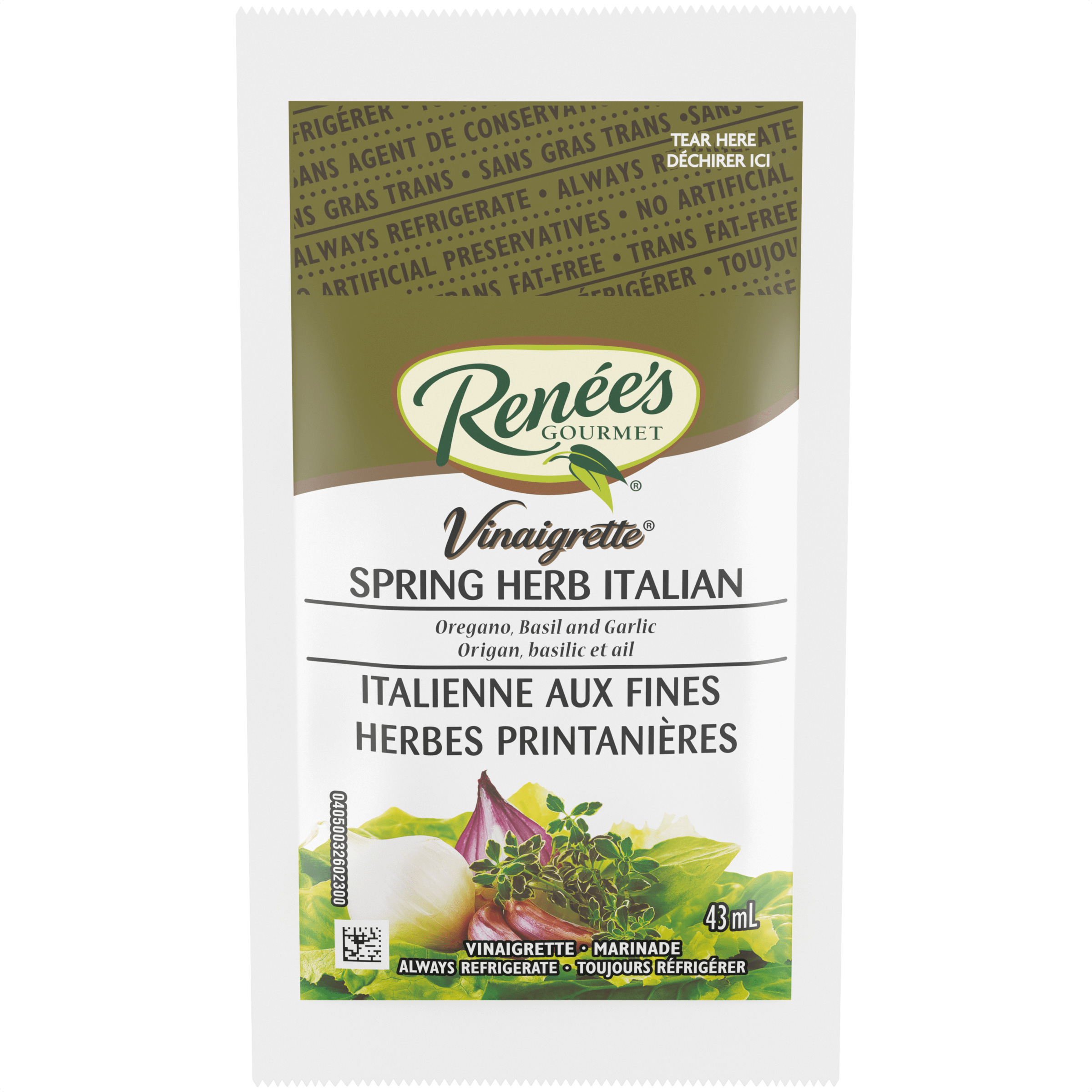 Vinaigrette italienne aux fines herbes printanières Renée’s (120 x 43 ML)