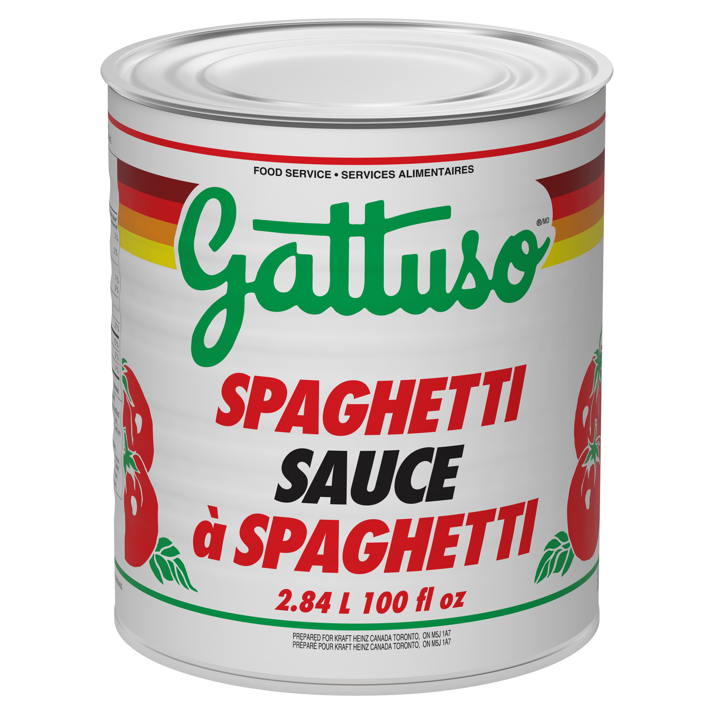 Gattuso Spaghetti Sauce (6 x 2.84 L Can)