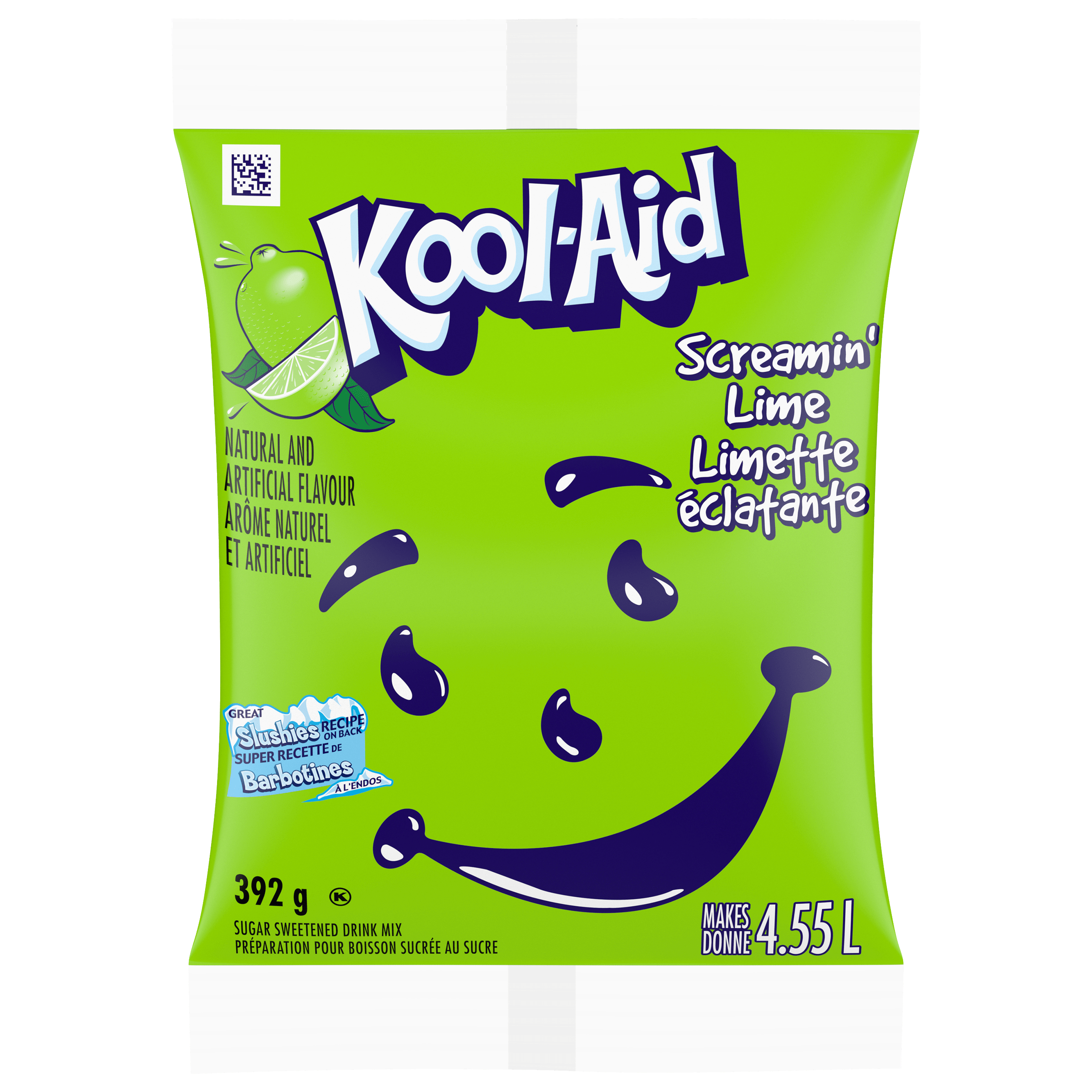 Préparation pour boisson Limette éclatante Kool-Aid (18 x sac de 392 g)