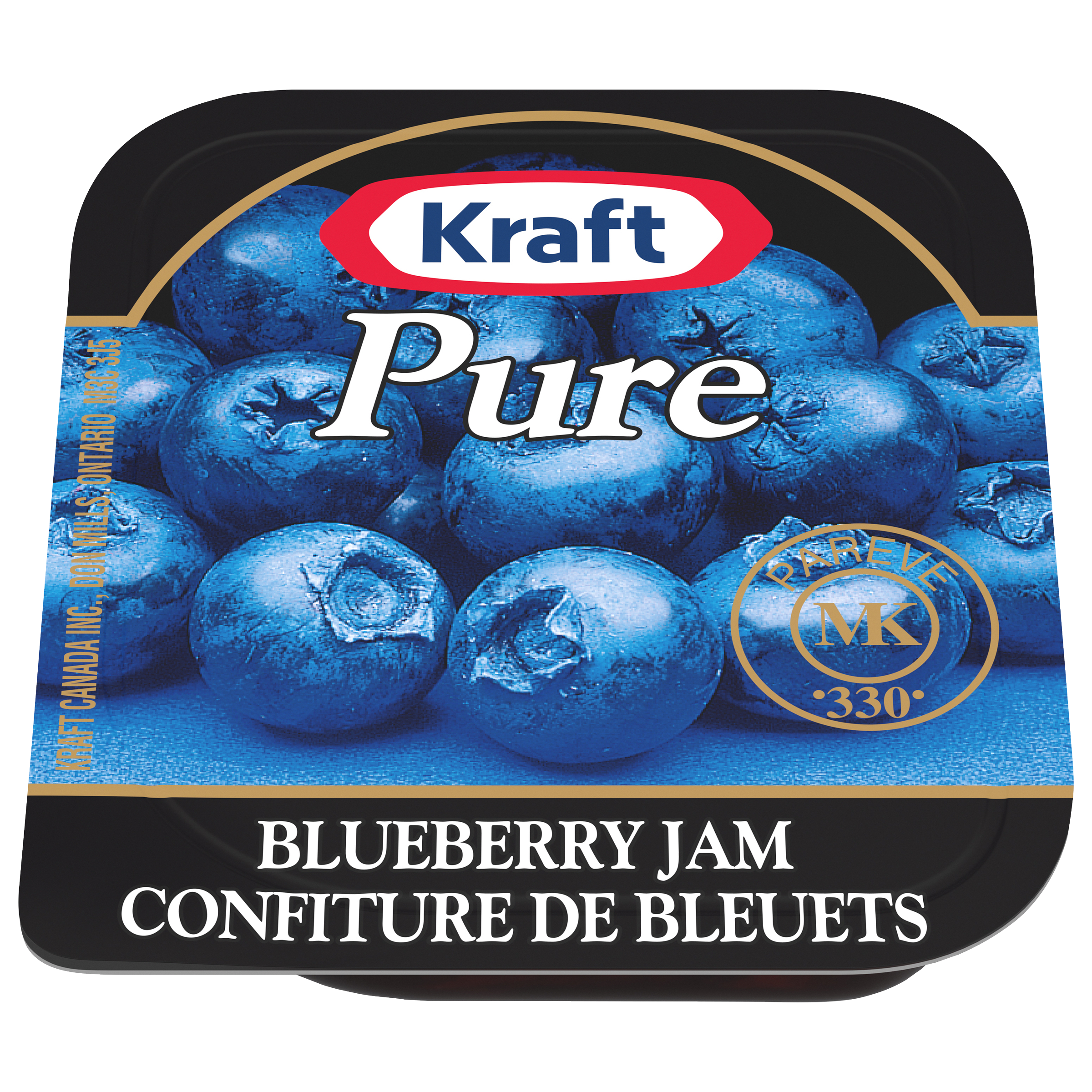 Kraft PURE Blueberry Jam (200 x 16 mL Cups)
