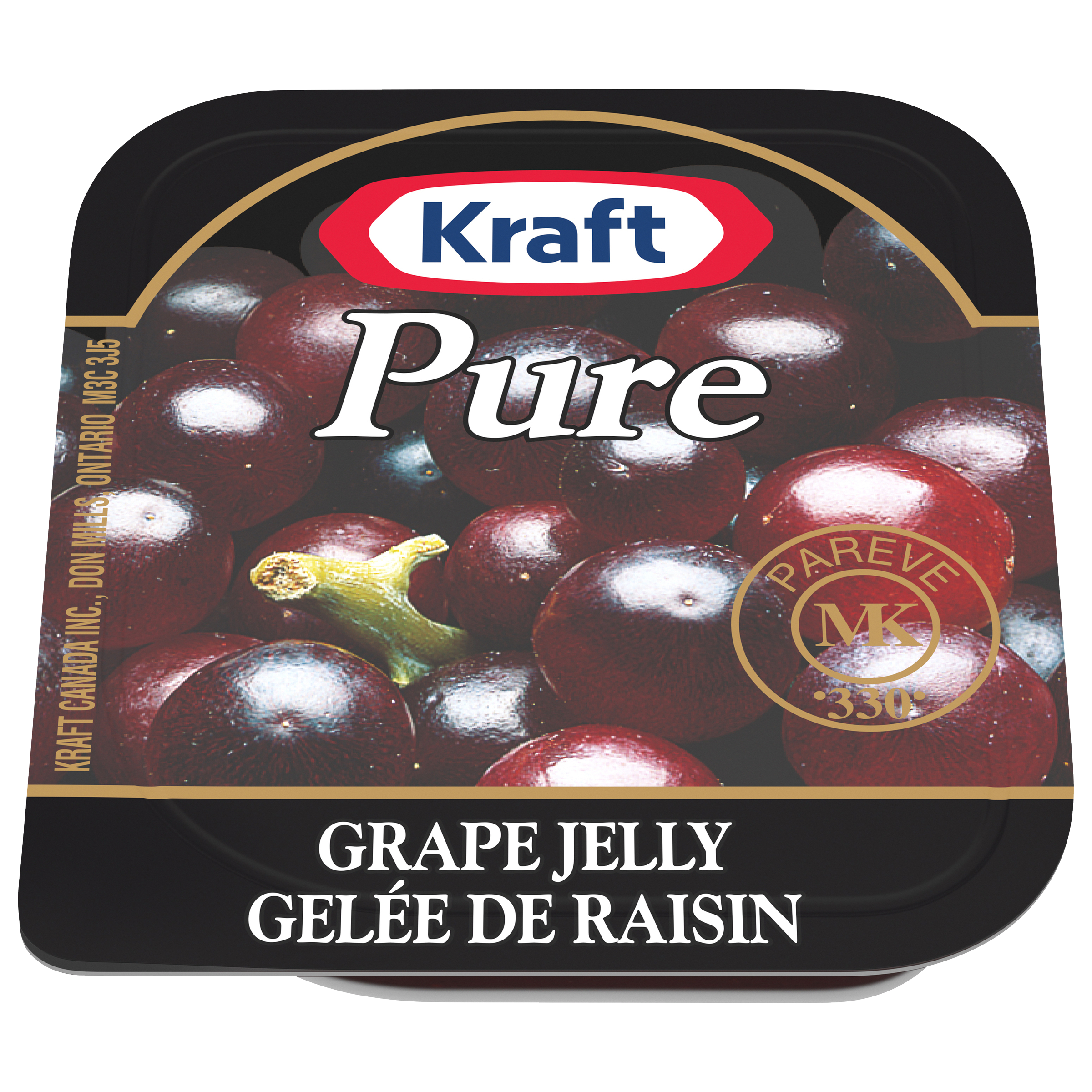Kraft PURE Grape Jelly (200 x 16 mL Cups)