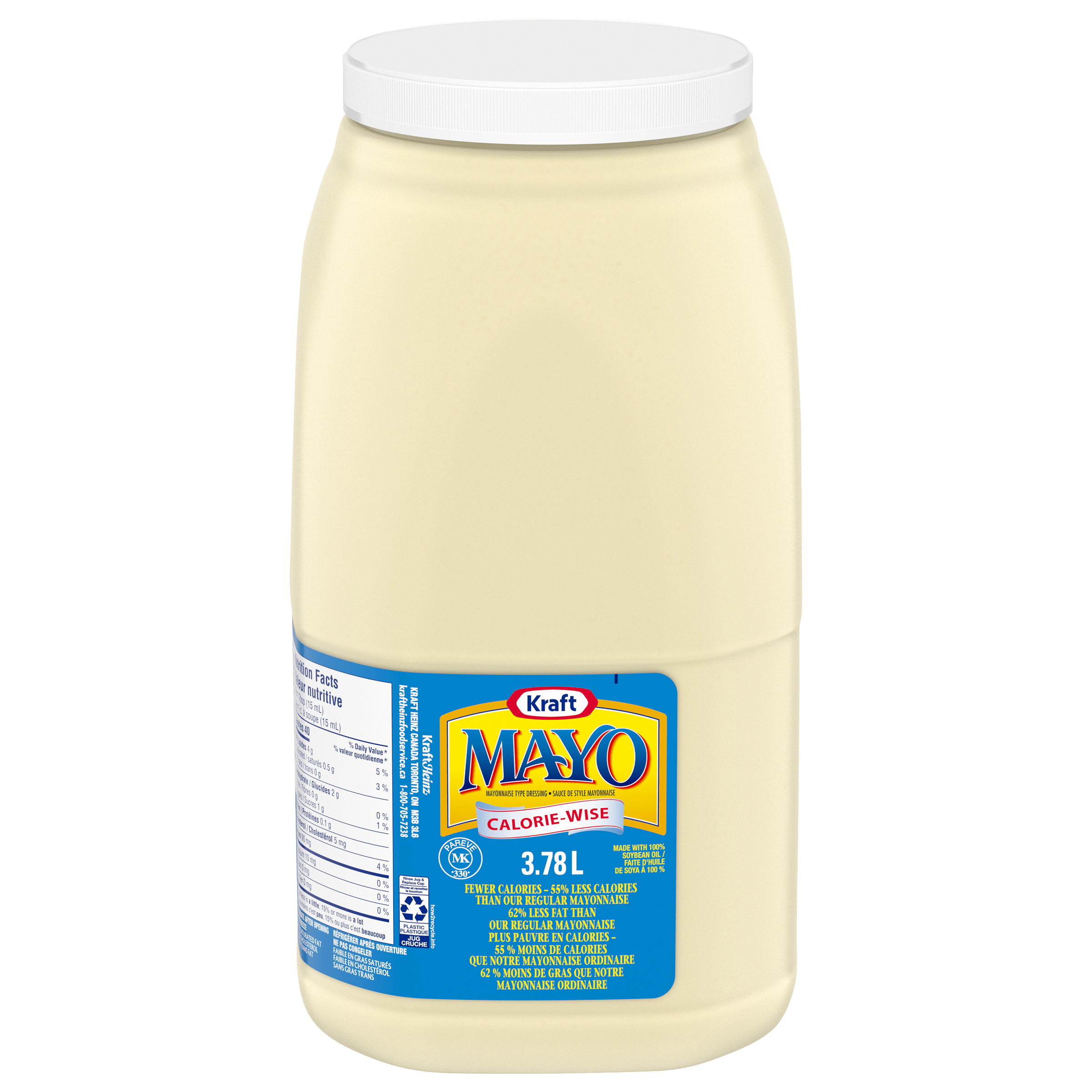 Vinaigrette de type mayonnaise Calorie-Wise Kraft (2 x pot de 3,78 L)
