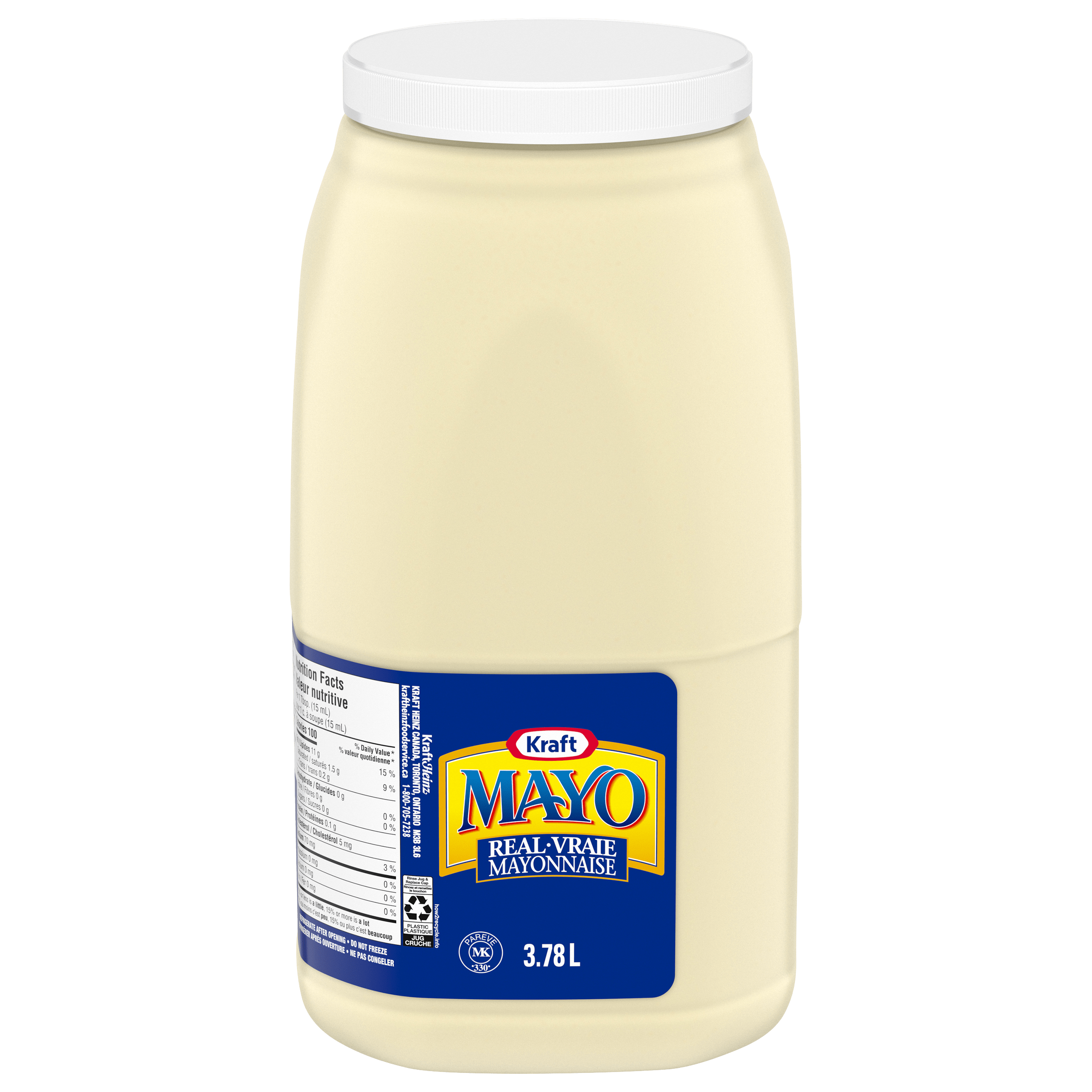 Mayonnaise Kraft (2 x pot de 3,78 L)