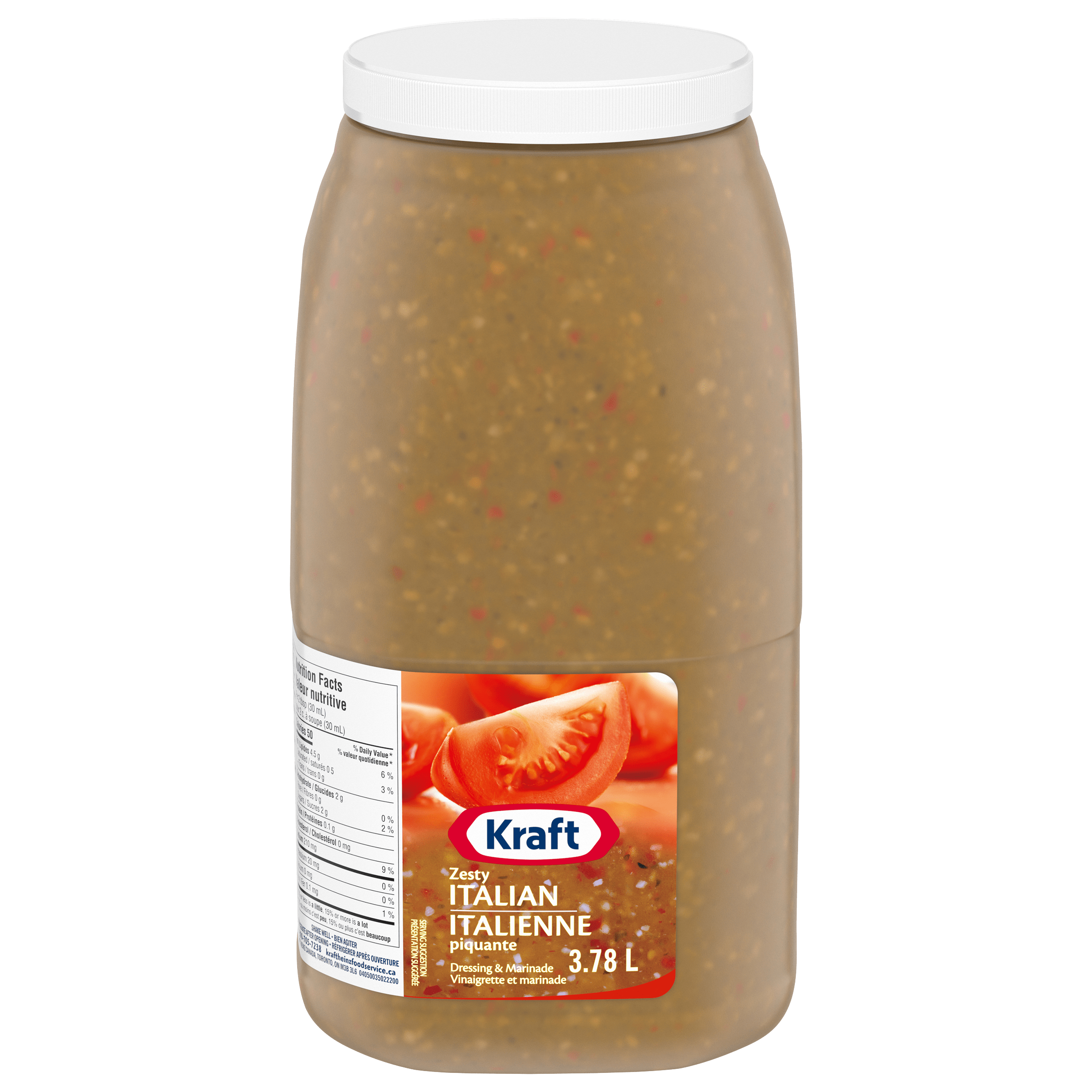 Kraft Zesty Italian Salad Dressing (2 x 3.78 L Jug)