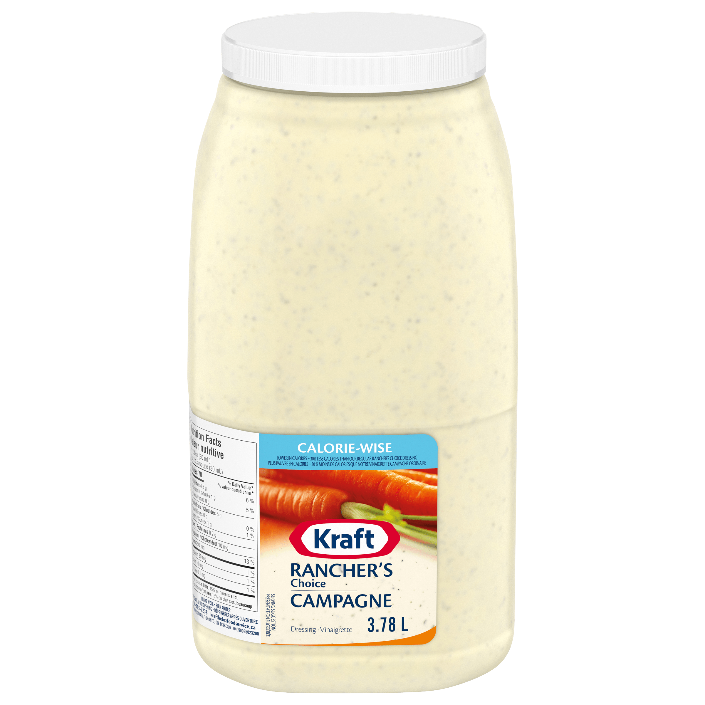 Kraft Calorie-Wise Rancher's Choice Salad Dressing (2 x 3.78 L Jug)