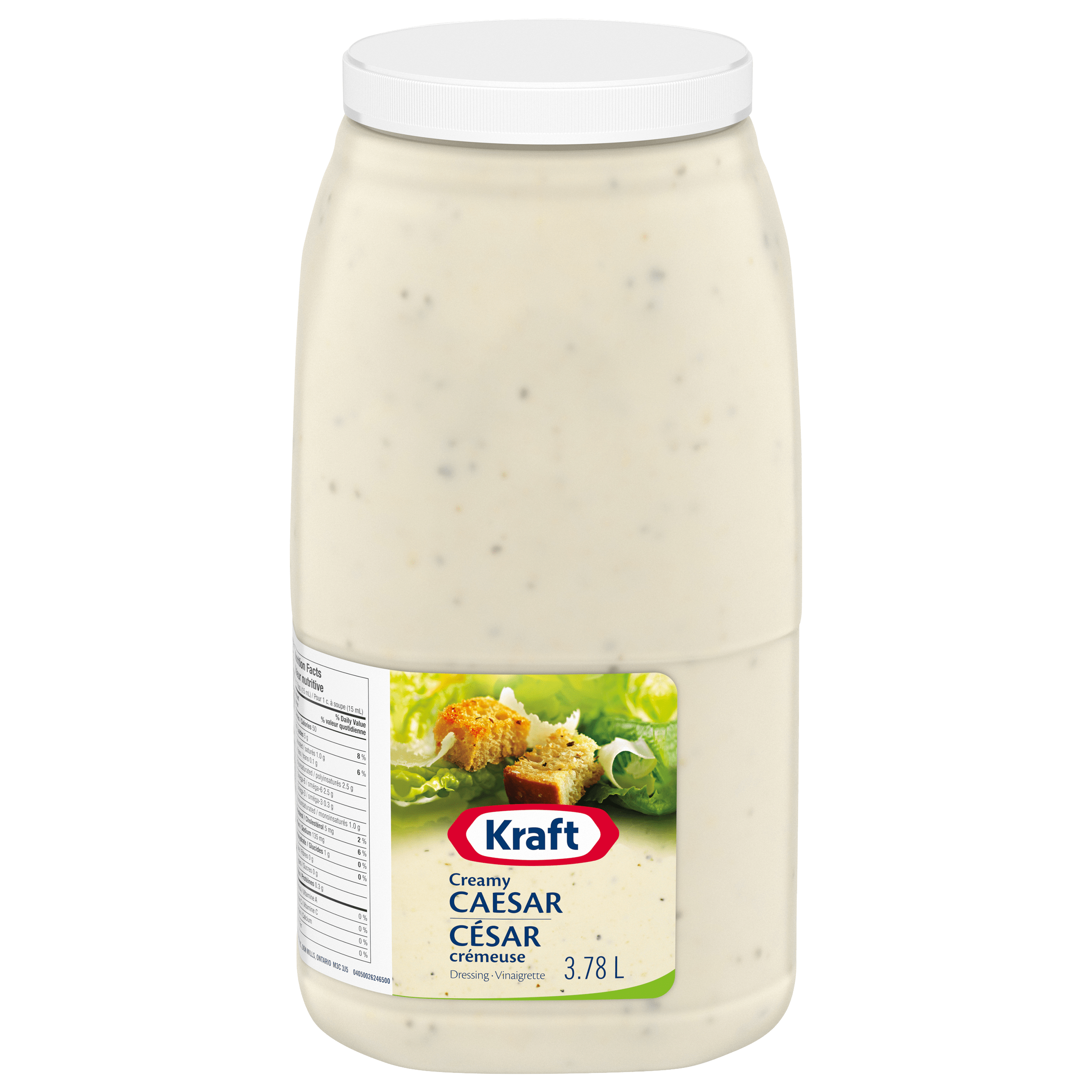 Vinaigrette César crémeuse Kraft (2 x pot de 3,78 L)