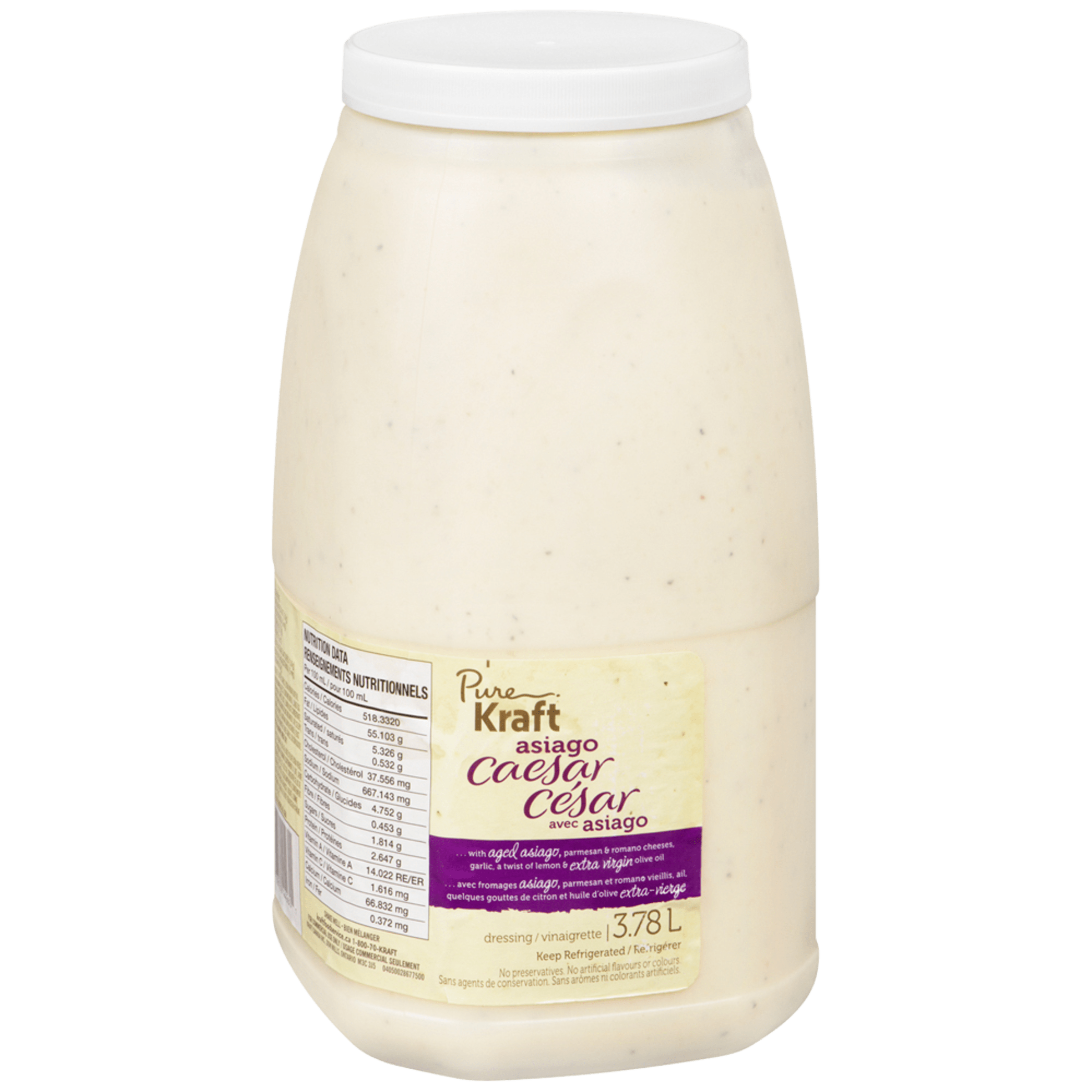 Vinaigrette César asiago Kraft (2 x 3,78 L)
