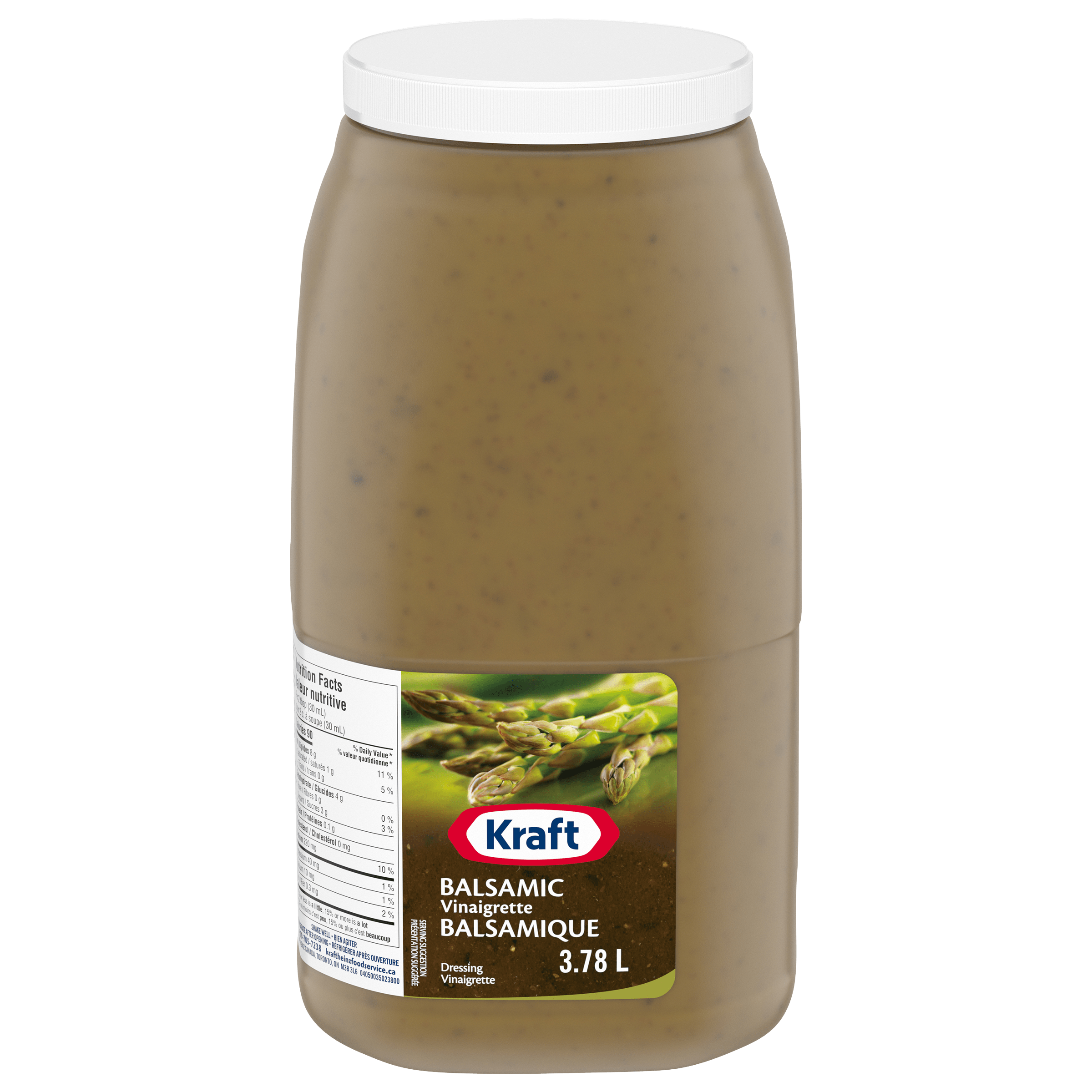Kraft Balsamic Vinaigrette Salad Dressing (2 x 3.78 L Jug)