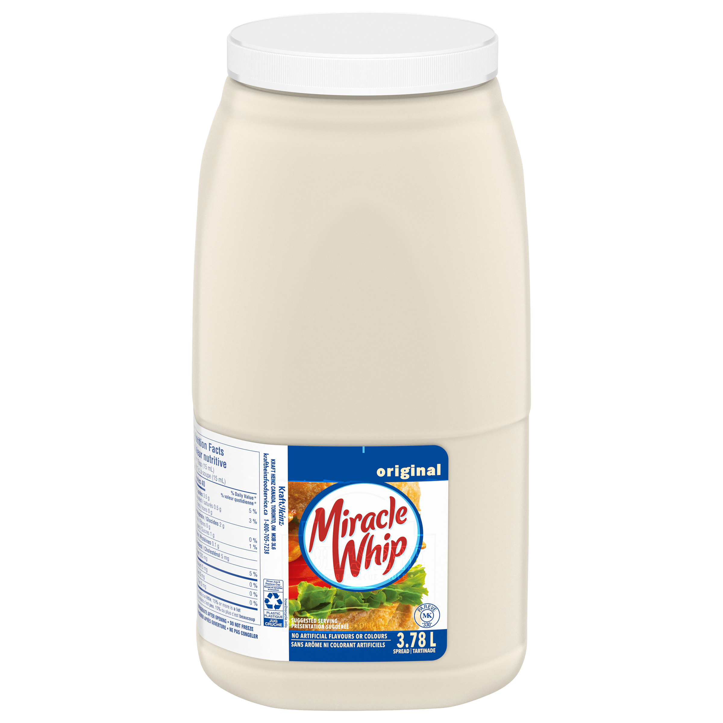 Miracle Whip Kraft (2 x pot de 3,78 L)