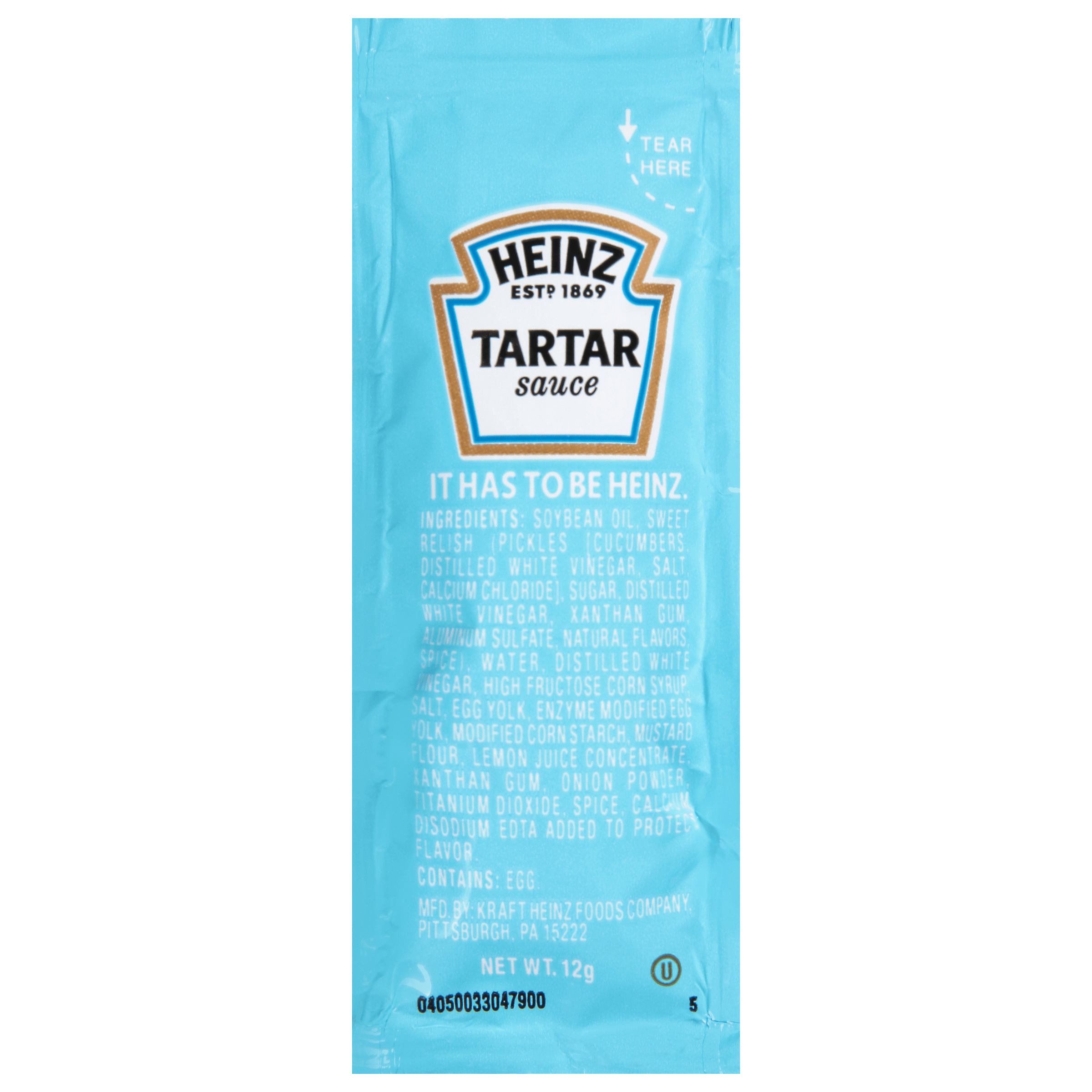 Heinz Single Serve Tartar Sauce, 13.125 LB Away From Home