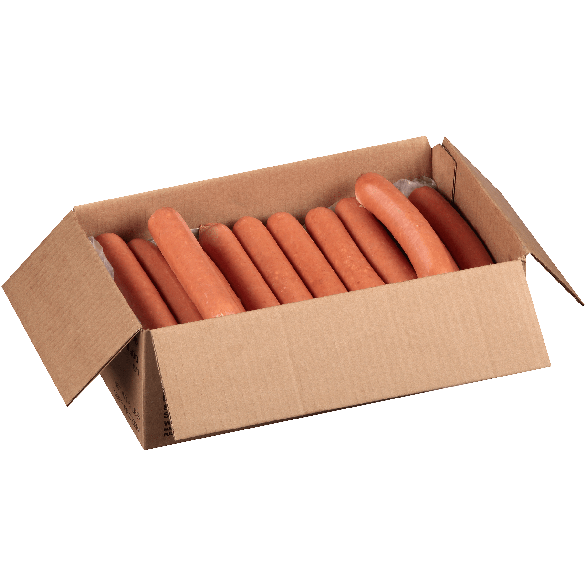 Oscar Mayer Smoked Sausage Cheese Hot Dogs, 6 LB Away From Home