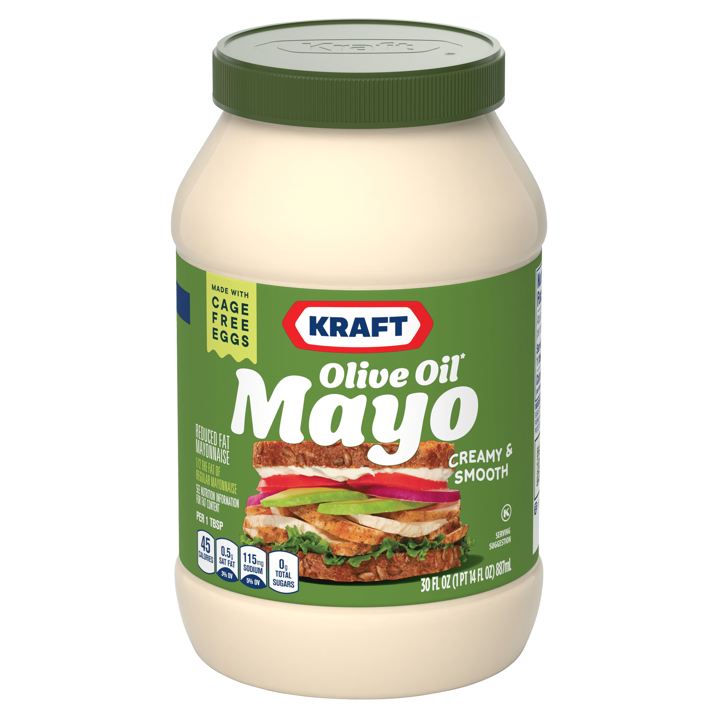 Mayo with Olive Oil Reduced Fat Mayonnaise KRAFT MAYONNAISE