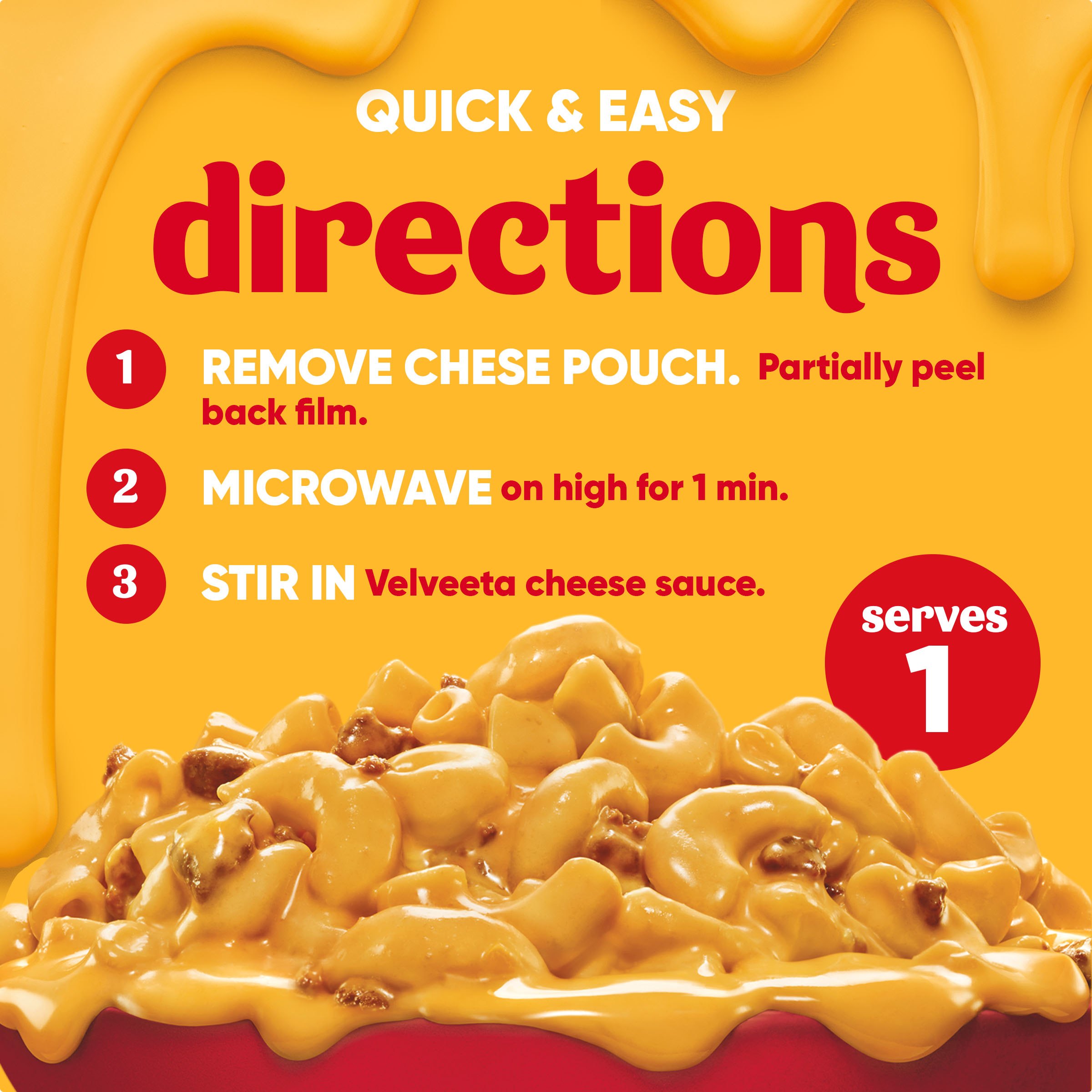 Cheesy Ultimate Cheeseburger Mac with Savory Cheese Sauce Microwavable Meal