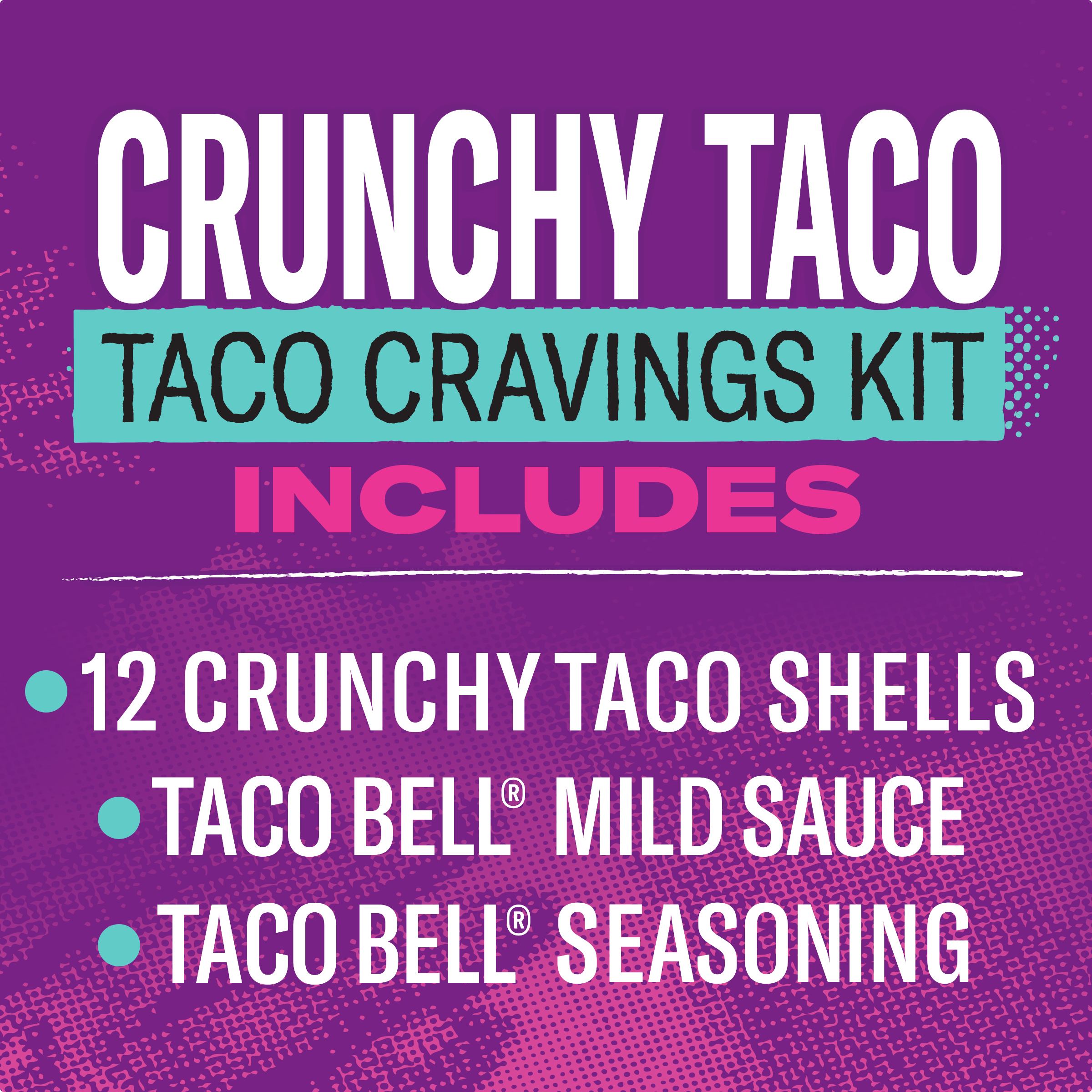 Crunchy Taco Dinner Kit with Twelve Crunchy Taco Shells,  Mild Sauce & Seasoning